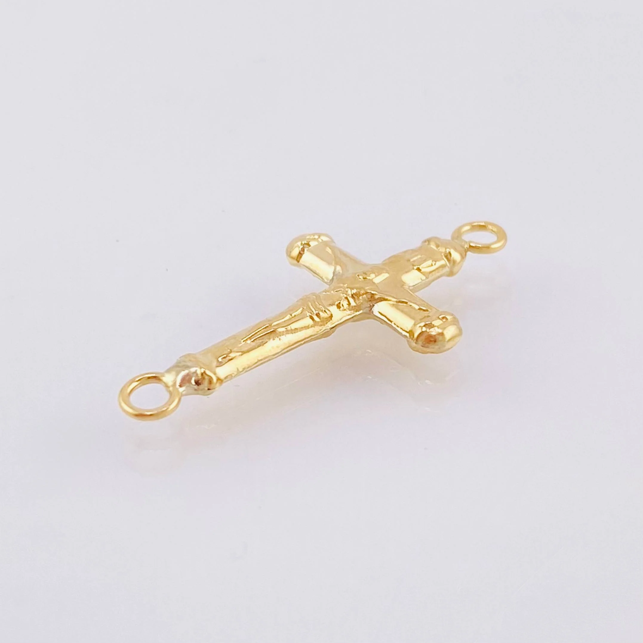 Herraje Cruz Cristo 0.6gr / 1 in / Oro Amarillo 18K * - Image 2