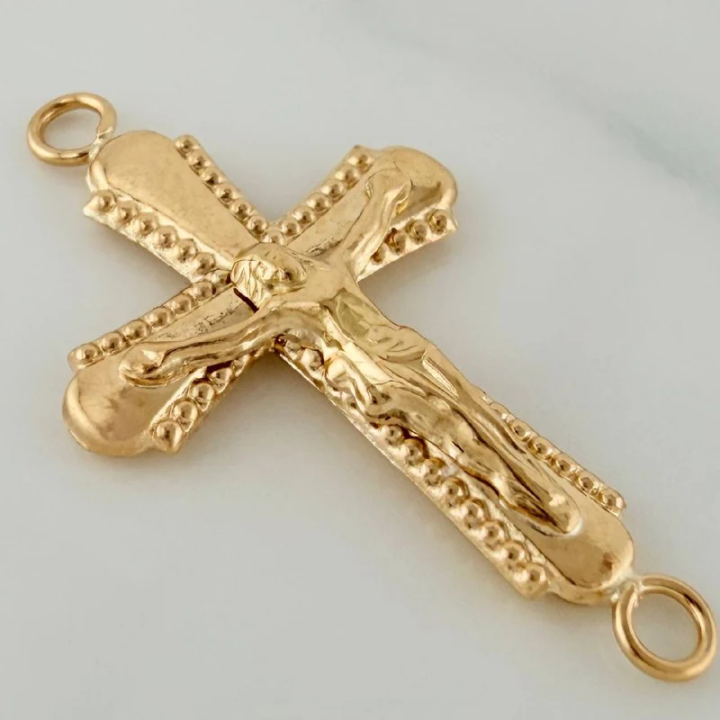 Herraje Cruz Cristo 1.05gr / 1 1/4 in / Oro Amarillo 18K % - Image 3