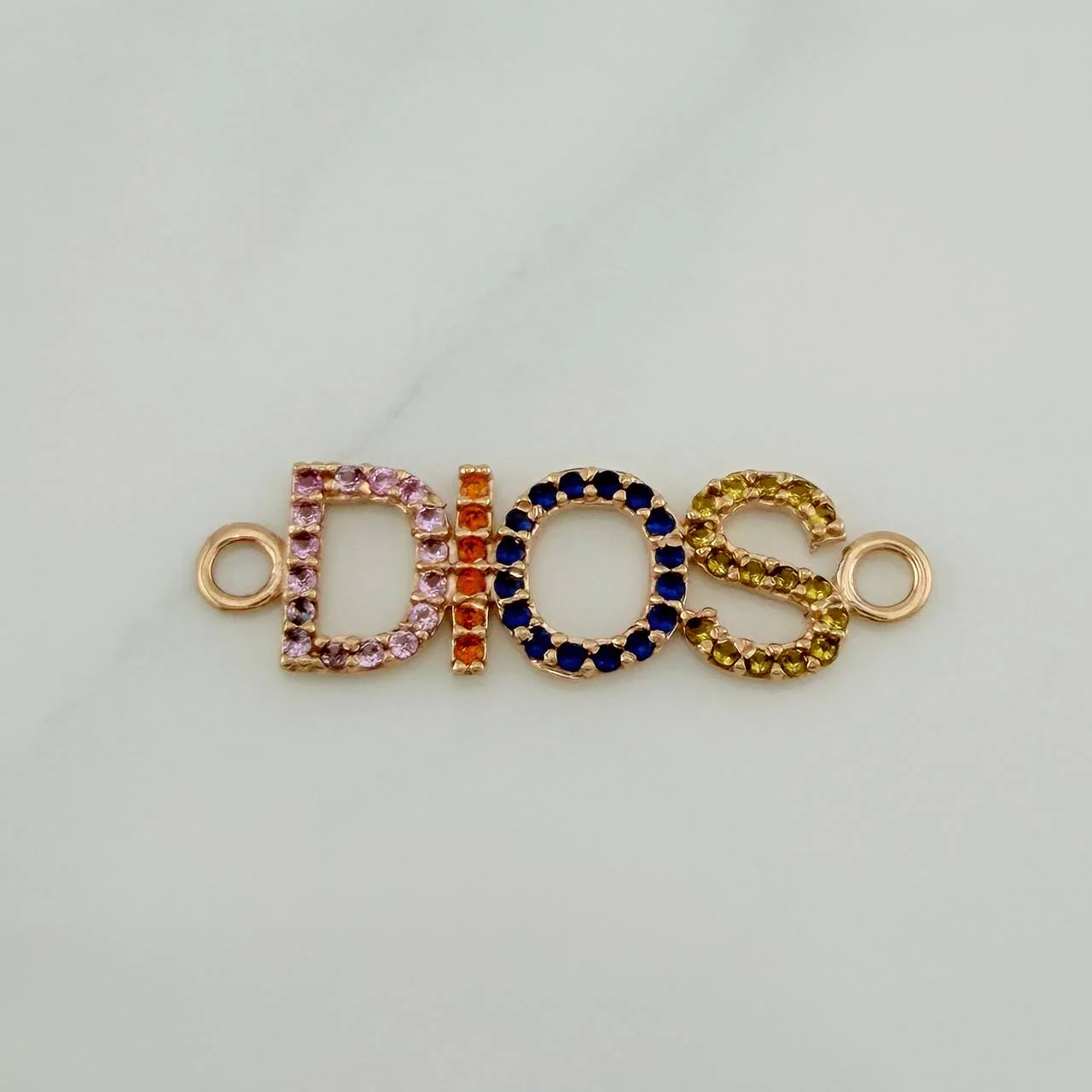 Herraje Dios 1.1 g / 1 in Oro Rosa 18K