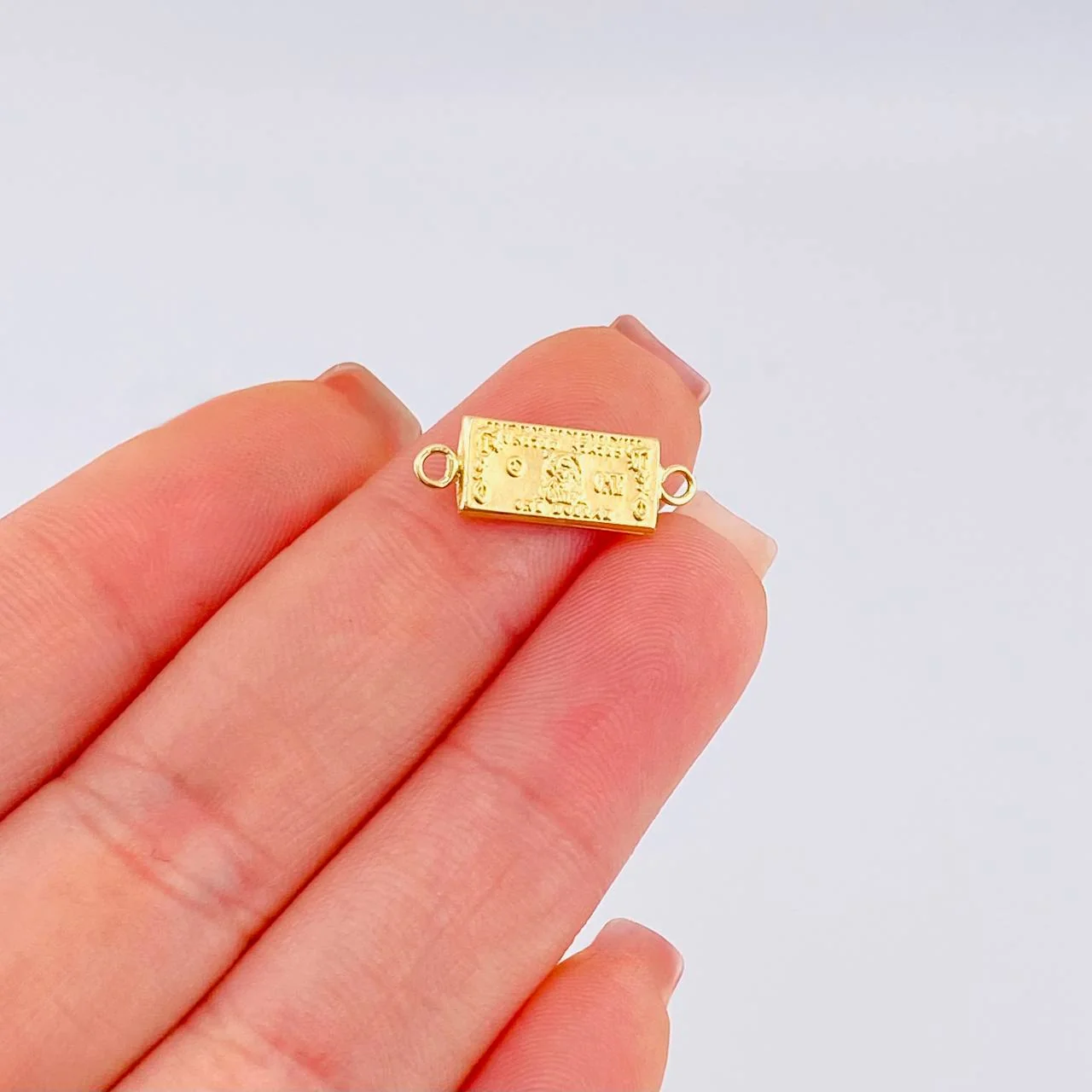 Herraje Dolar 0.55g / 3/4 in Oro Amarillo 18K - Image 4