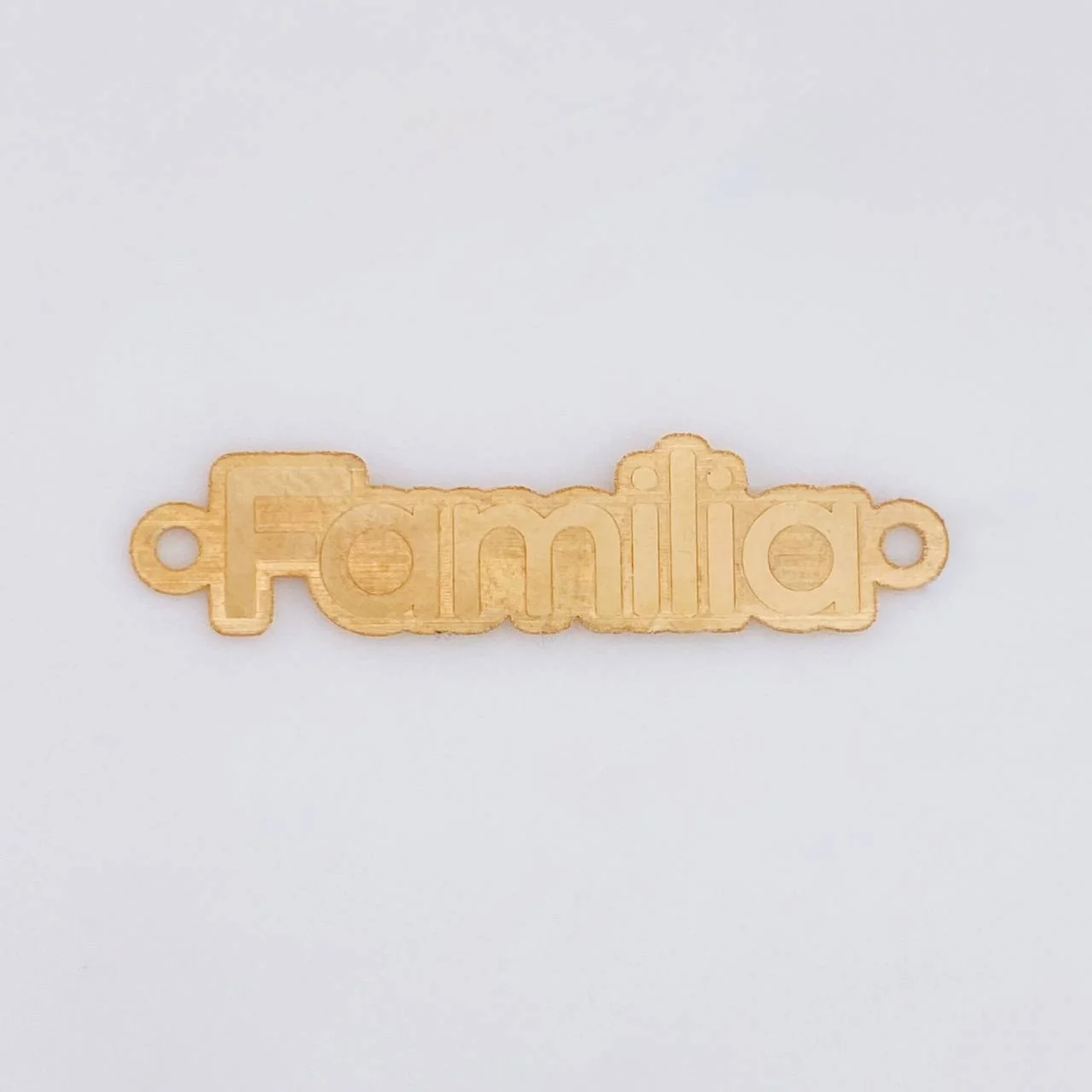 Herraje Familia 0.7g / 1 1/4 in Oro Amarillo 18K