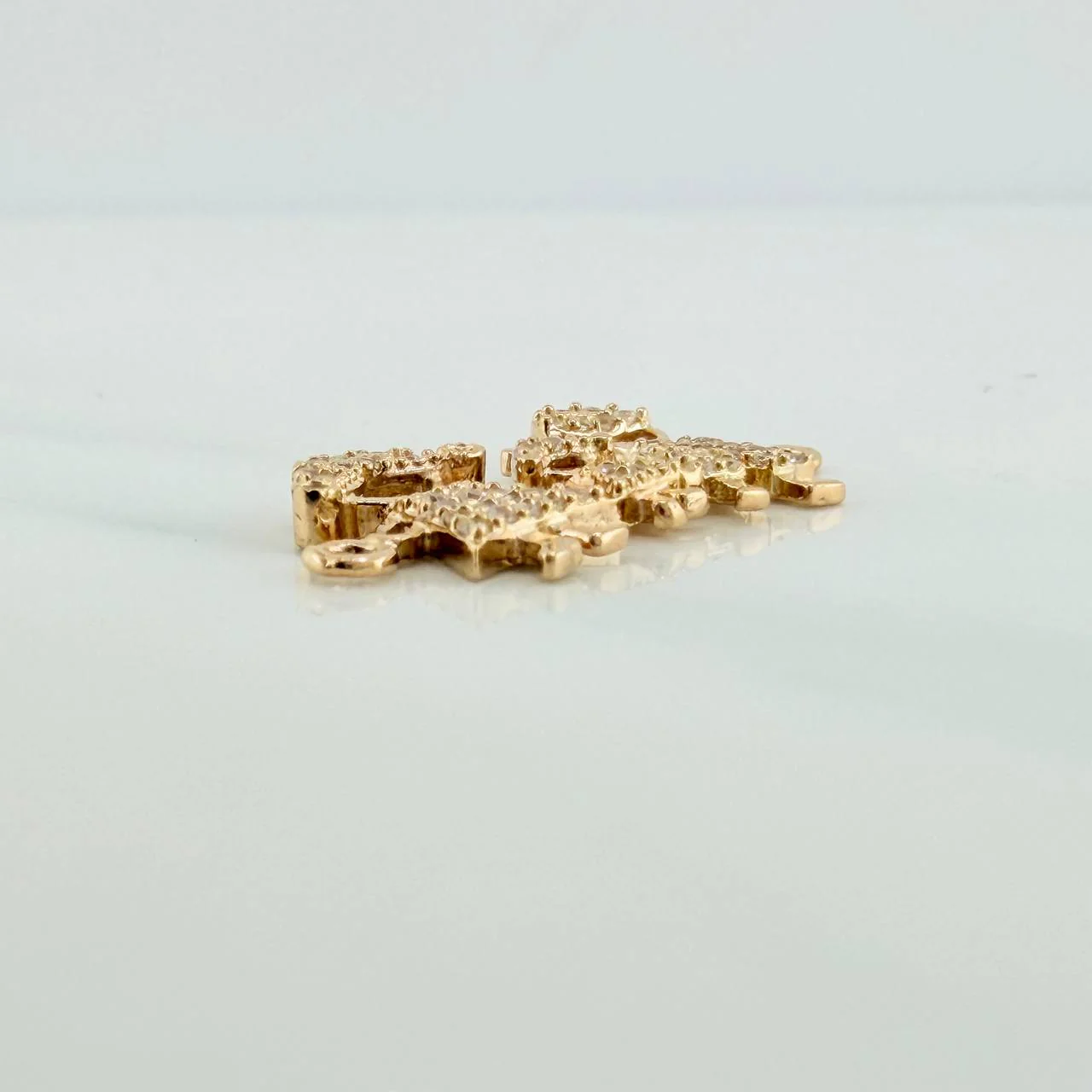 Herraje Familia Silueta 1.6gr / 3/4 in / Oro Amarillo 18K % - Image 2