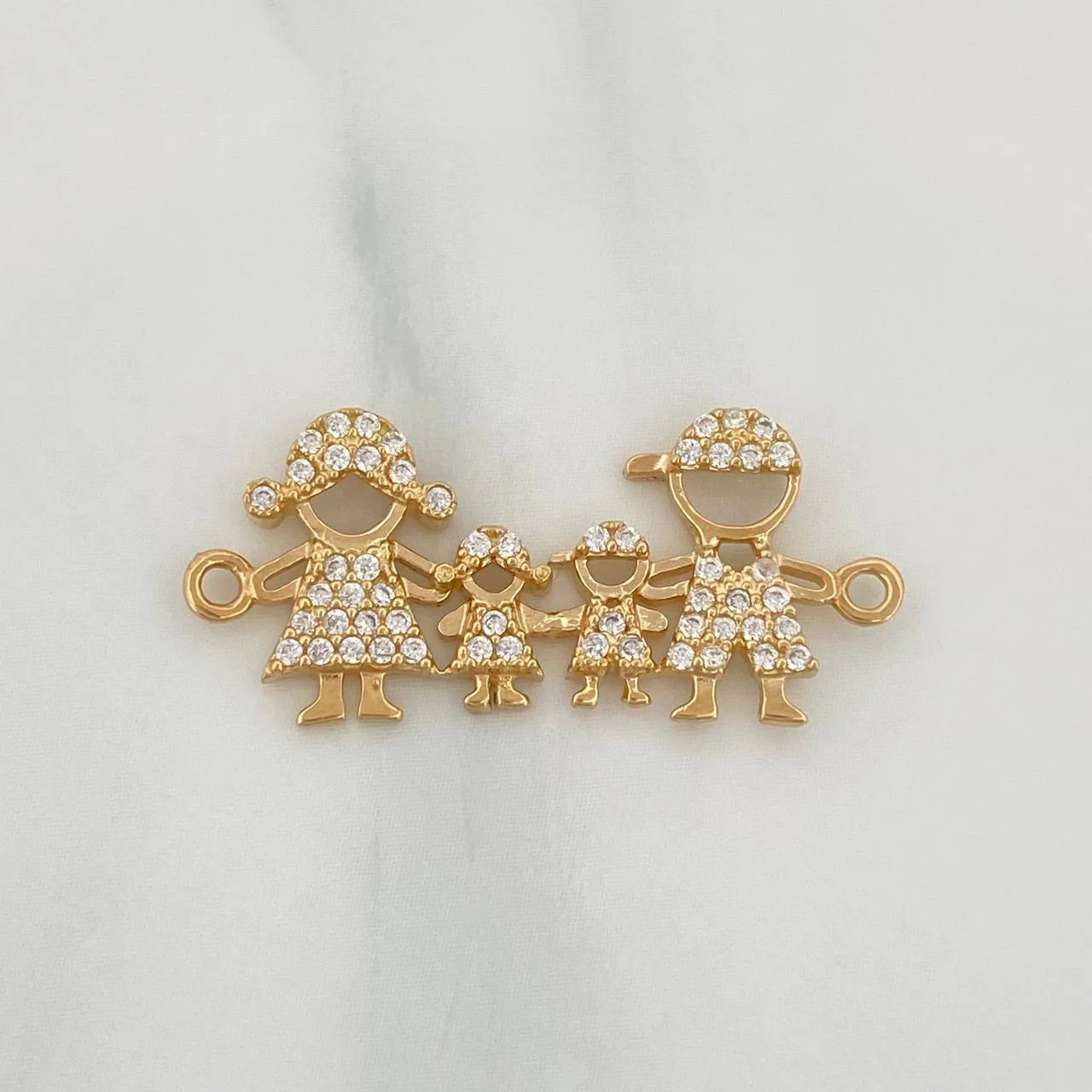 Herraje Familia Silueta 1.95gr / 1 in / Oro Amarillo 18K %