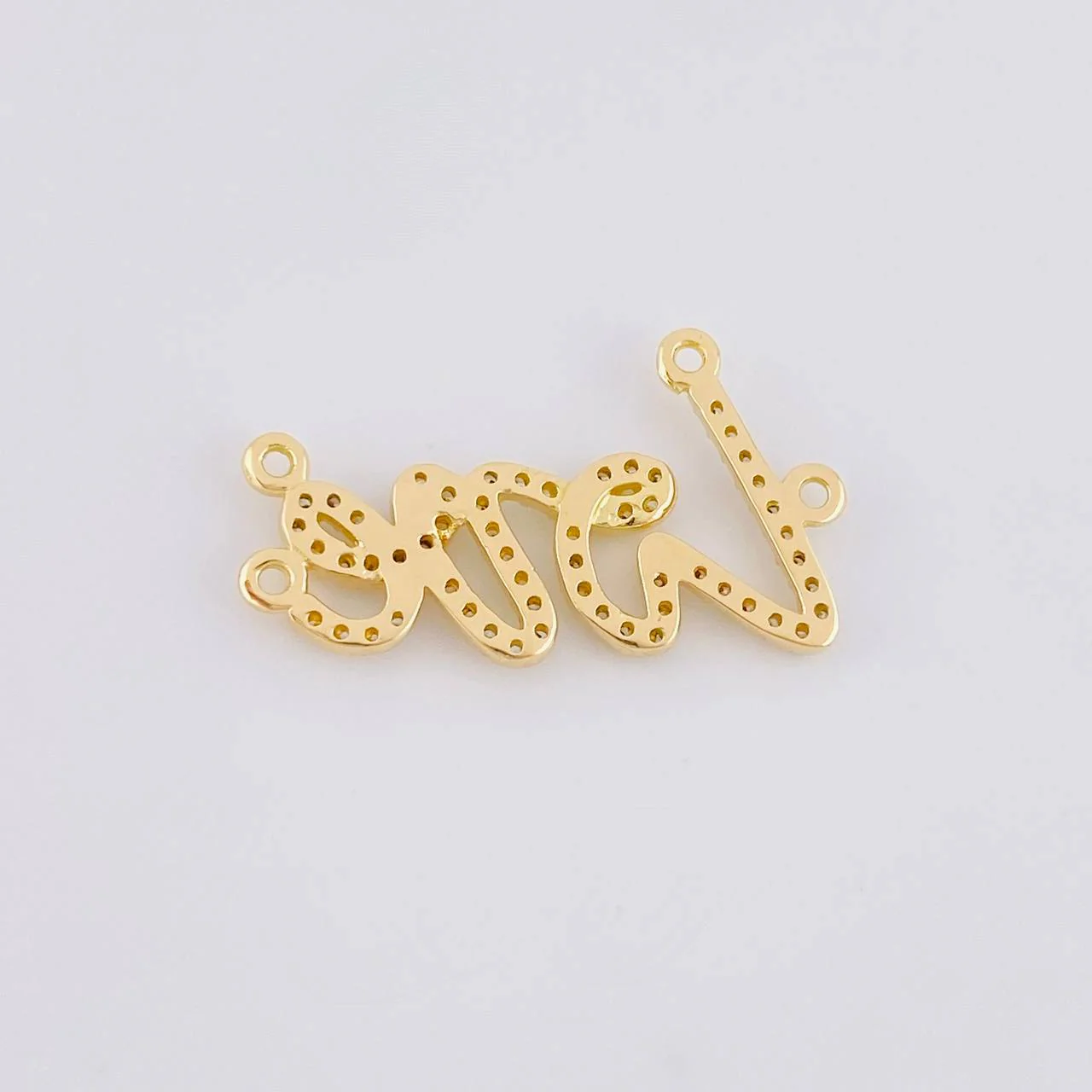 Herraje Love 2.2g / 1 in Oro Amarillo 18K - Image 3