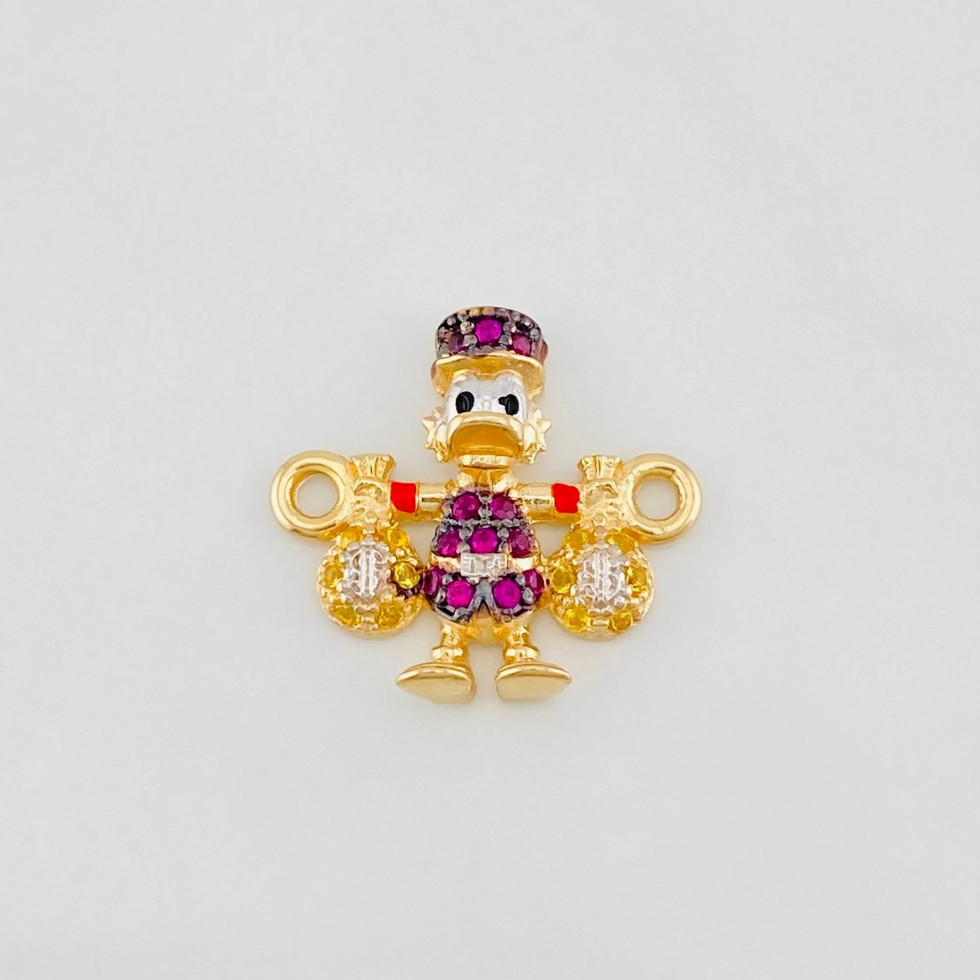 Herraje Pato Bolsa Dinero 1.7g / 1/2 in Tres Oros 18K
