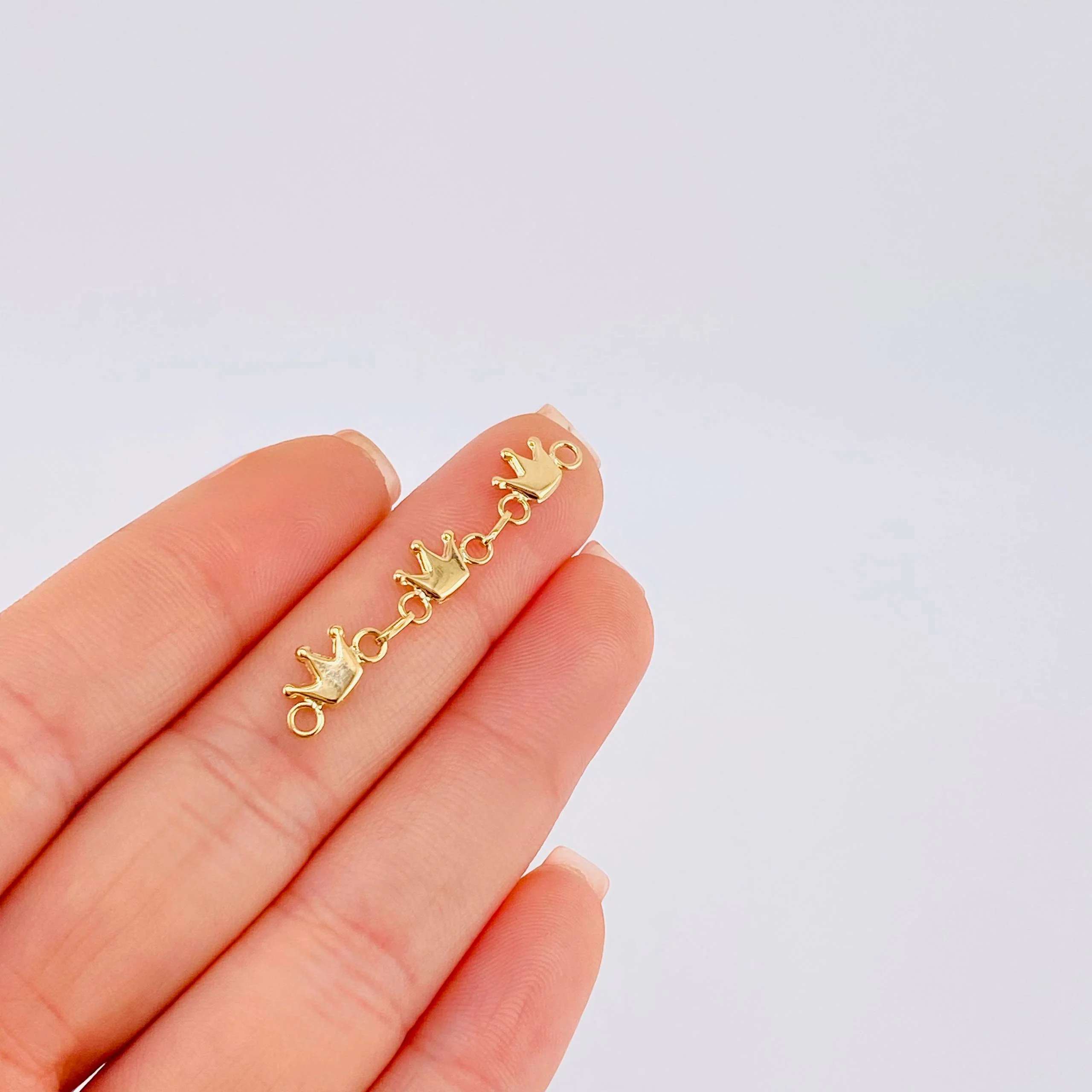 Herraje Retazo Corona 0.85 g / 1 1/2 in Oro Amarillo 18K - Image 3