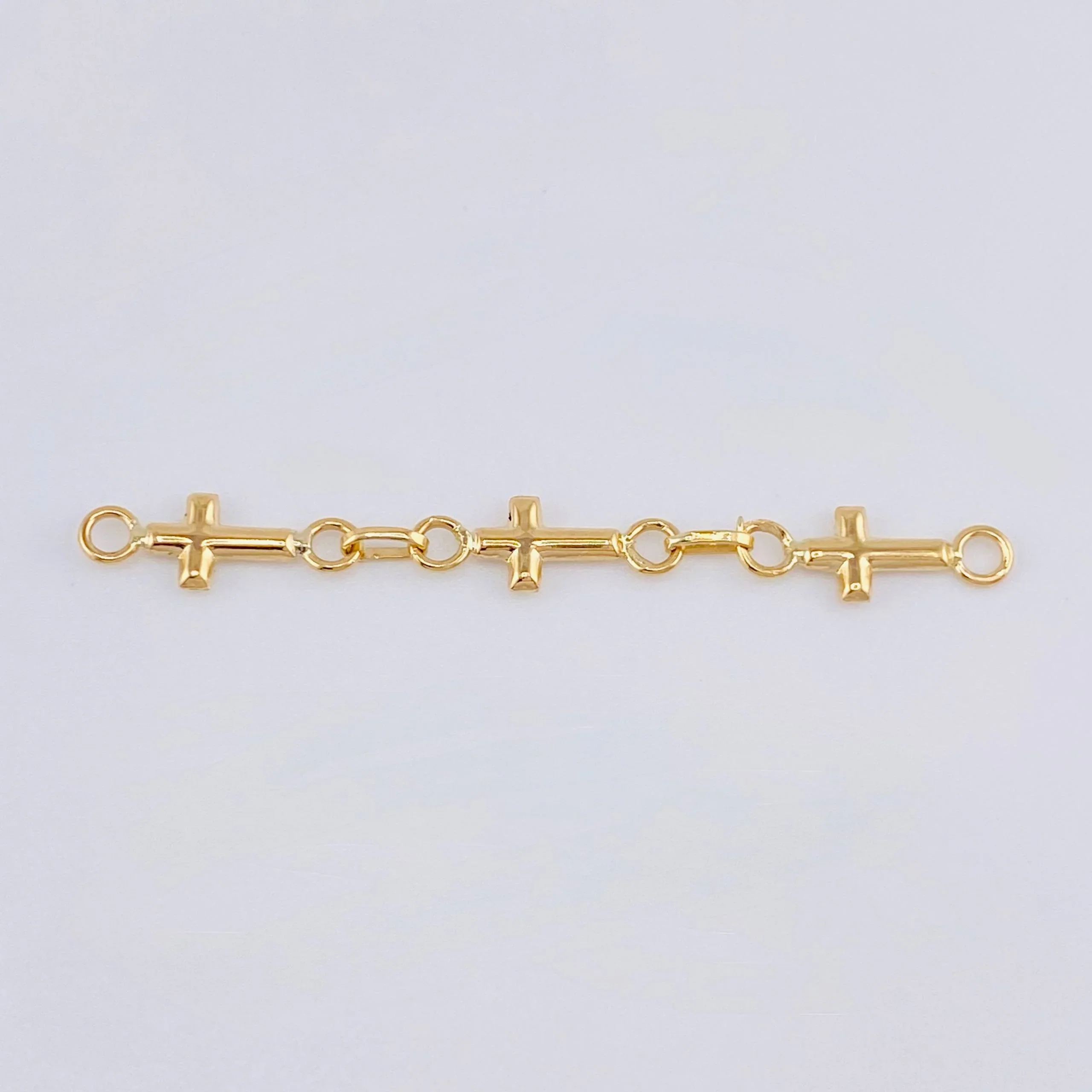 Herraje Retazo Cruz 0.7 g / 1 3/4 in Oro Amarillo 18K