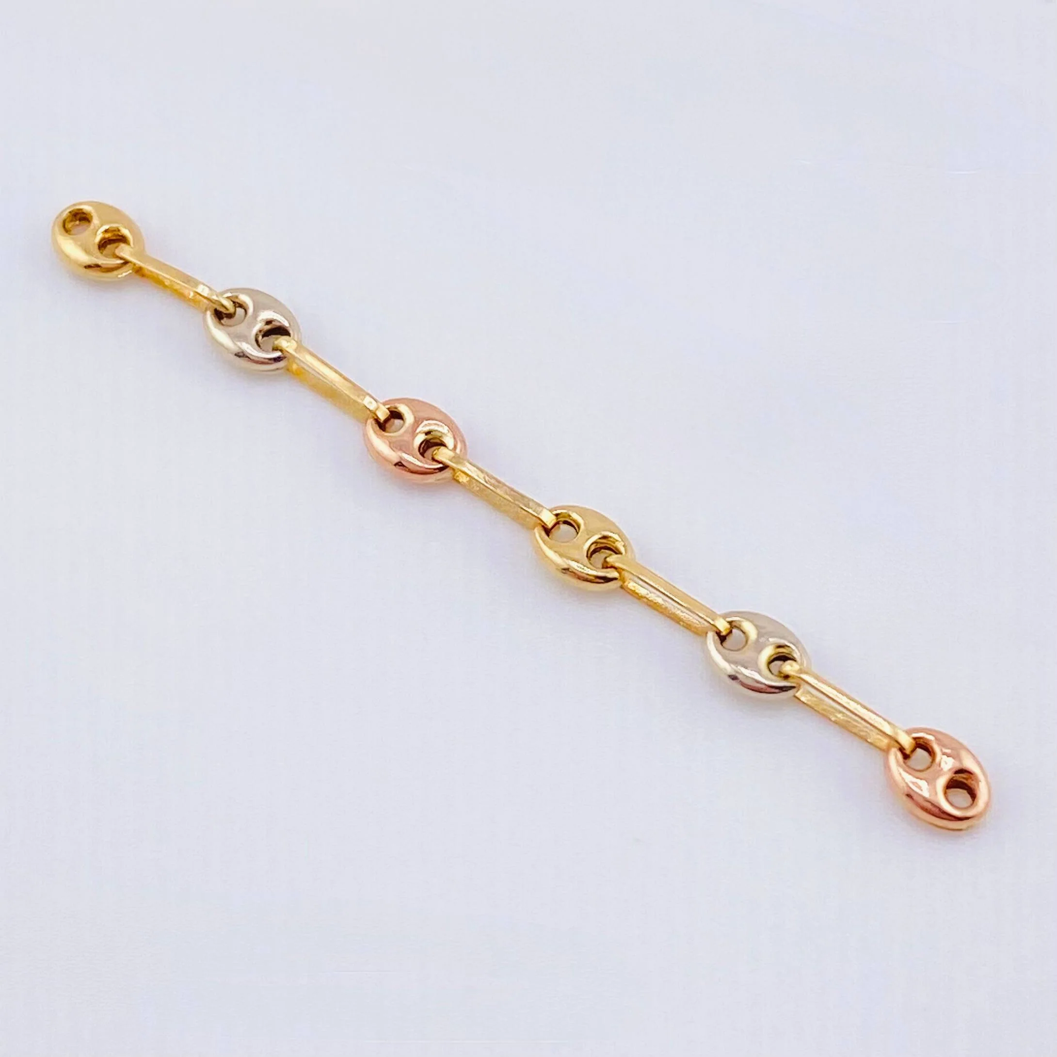 Herraje Retazo GC 6 Eslabones 0.35gr / 1 1/2 in / 3.35mm Tres Oros 18K © - Image 2