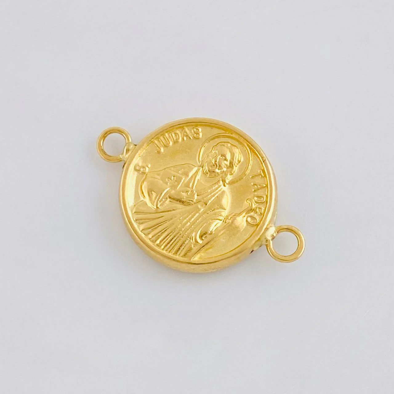 Herraje San Judas Tadeo 0.9 g / 3/4 in Oro Amarillo 18K - Image 2