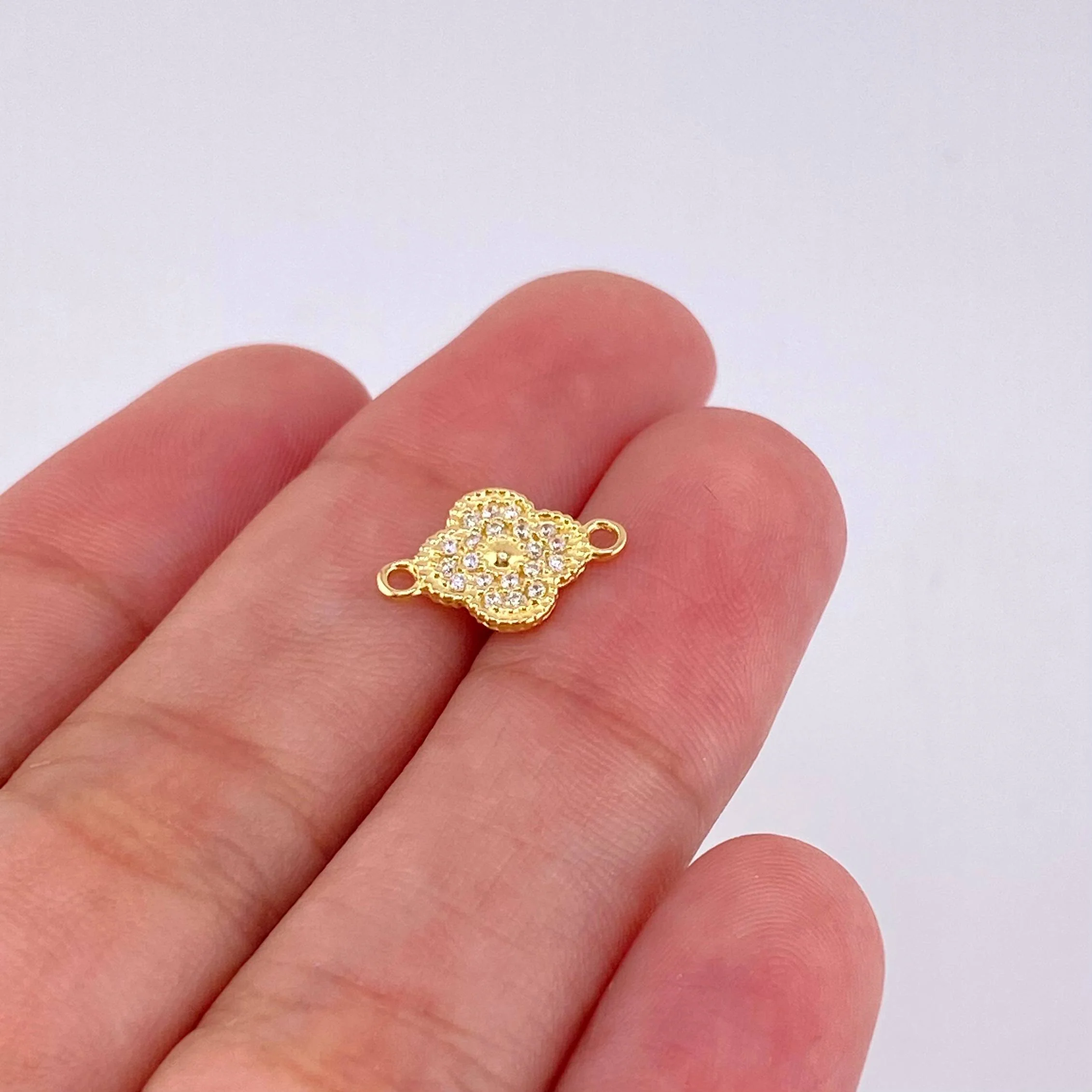 Herraje Trebol 0.75 g / 1/2 in Oro Amarillo 18K - Image 3