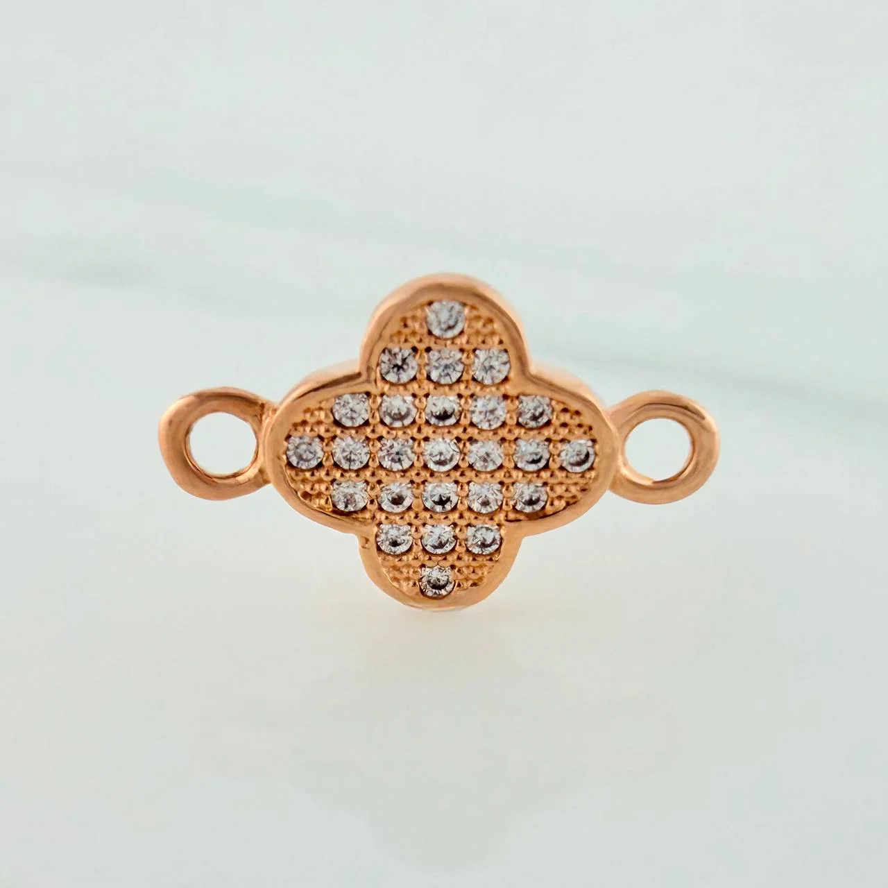 Herraje Trebol 0.95gr / 1/2 in / Oro Rosa 18K %