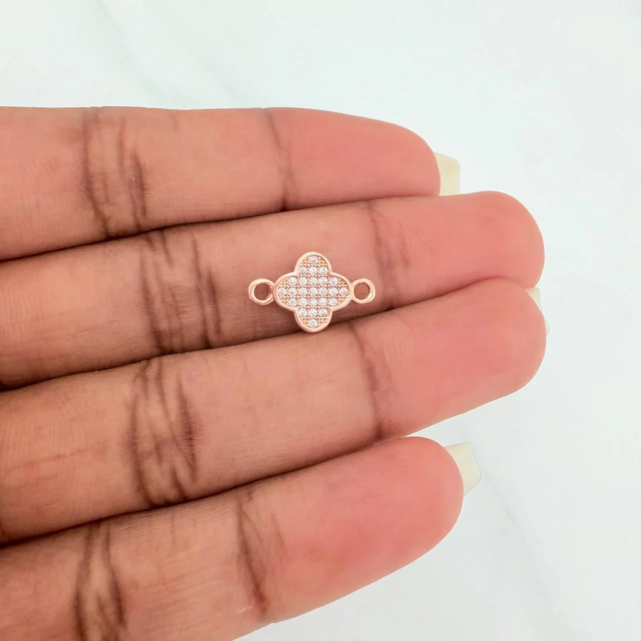 Herraje Trebol 0.9gr / 1/2 in / Oro Rosa 18K & - Image 4