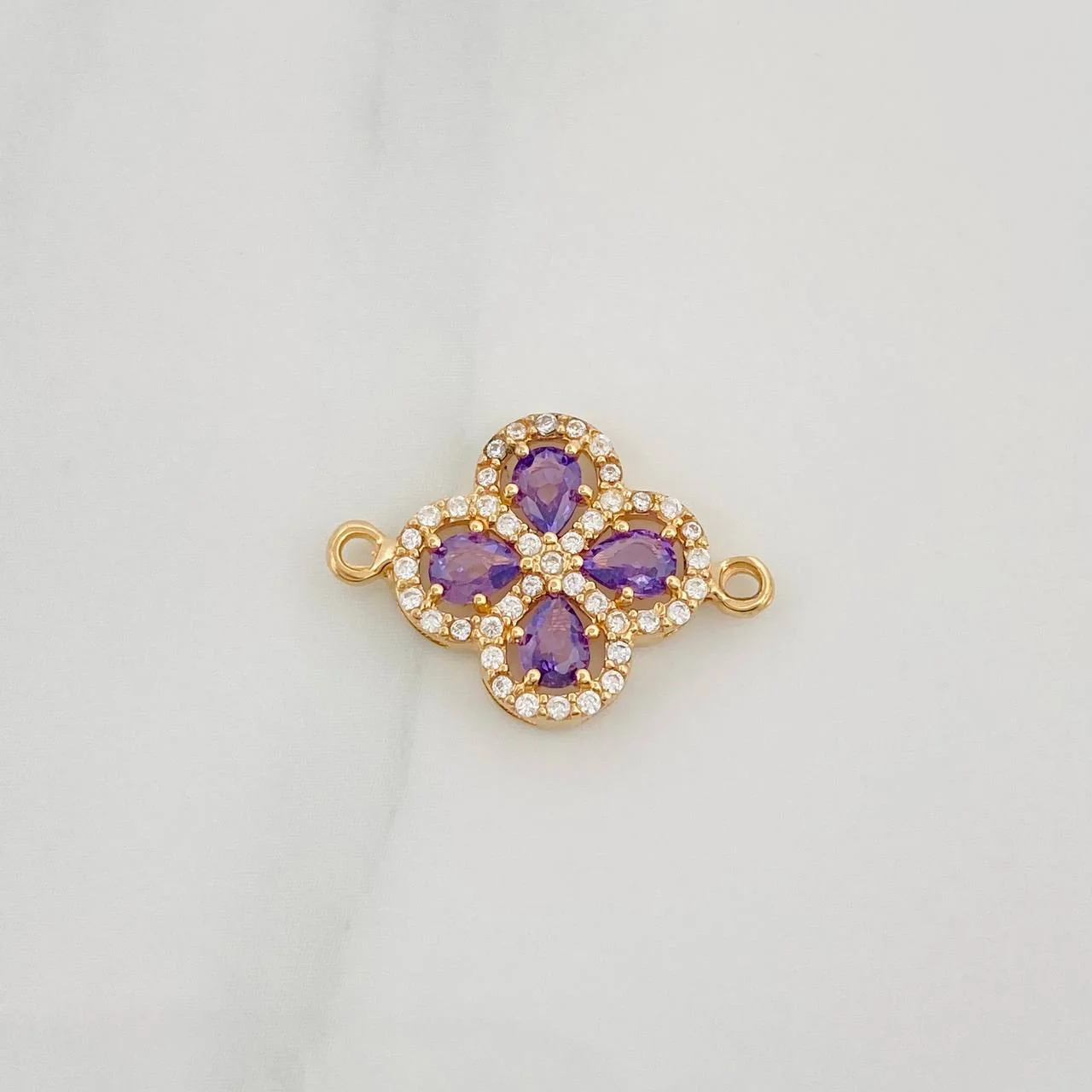Herraje Trebol 1.65 g / 3/4 in Oro Amarillo 18K