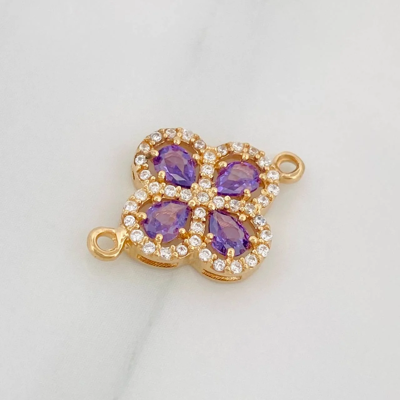 Herraje Trebol 1.65 g / 3/4 in Oro Amarillo 18K - Image 3