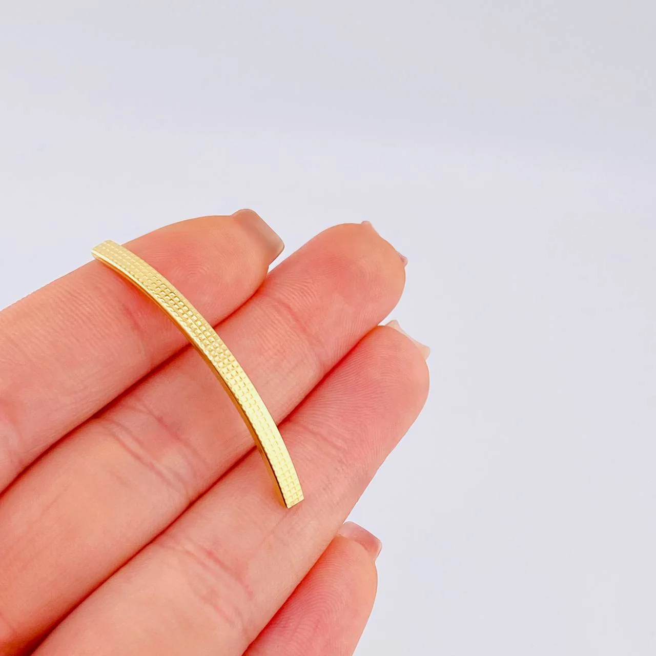 Herraje Tubular 0.4 g / 1 1/2 in Oro Amarillo 18K - Image 4