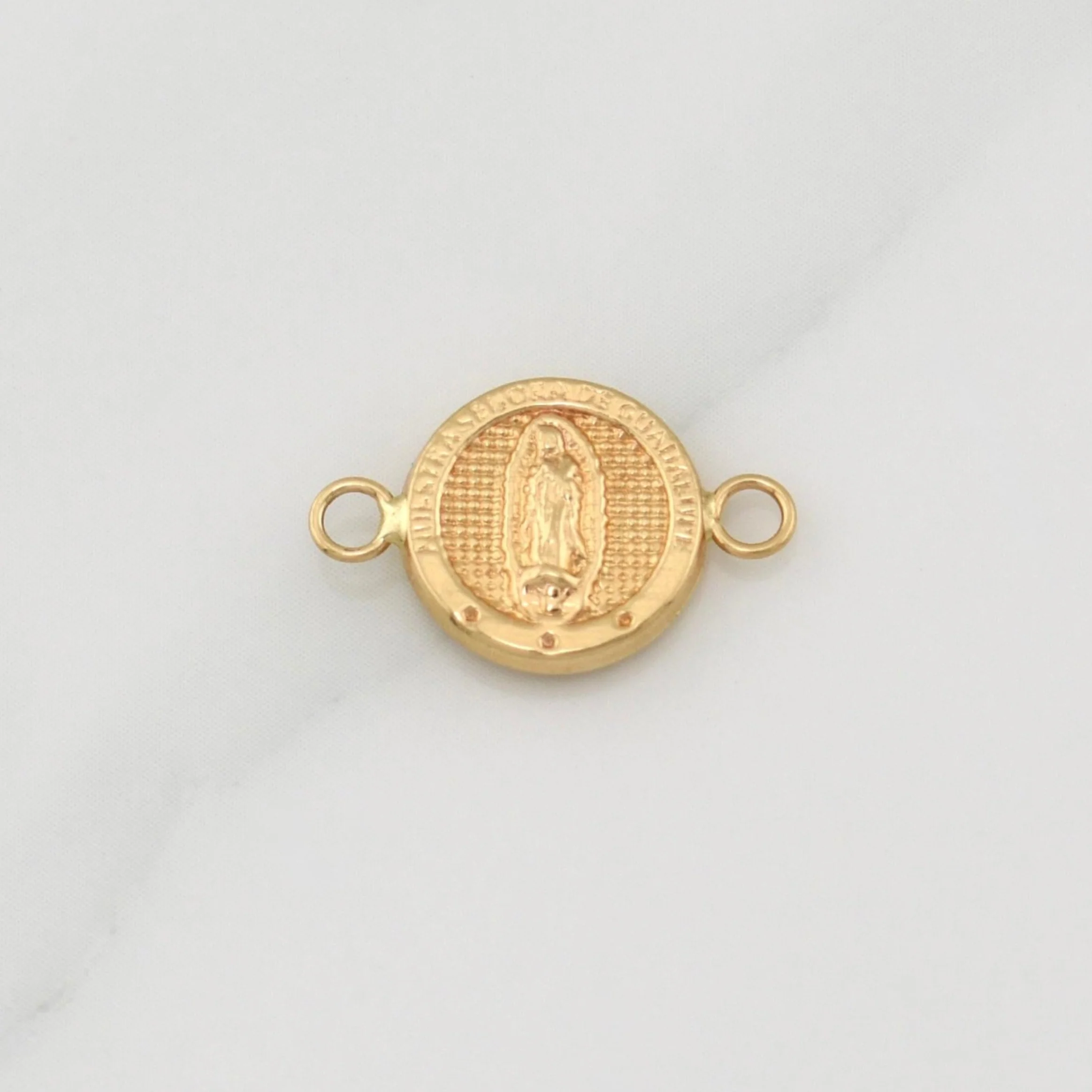 Herraje Virgen De Guadalupe 0.65gr / 1/2 in / Oro Amarillo 18K ! - Image 2