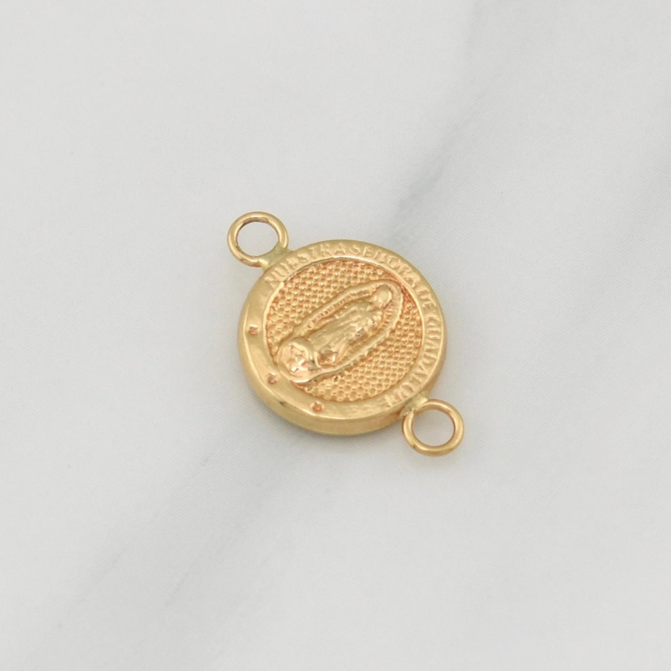 Herraje Virgen De Guadalupe 0.65gr / 1/2 in / Oro Amarillo 18K ! - Image 3