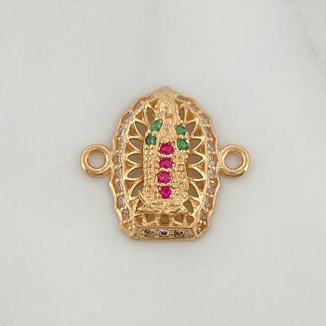 Herraje Virgen De Guadalupe 1.1 g / 1/2 in Oro Amarillo 18K