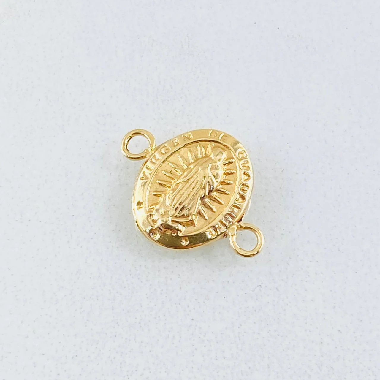 Herraje Virgen Guadalupe 0.4 g / 1/2 in Oro Amarillo 18K - Image 2