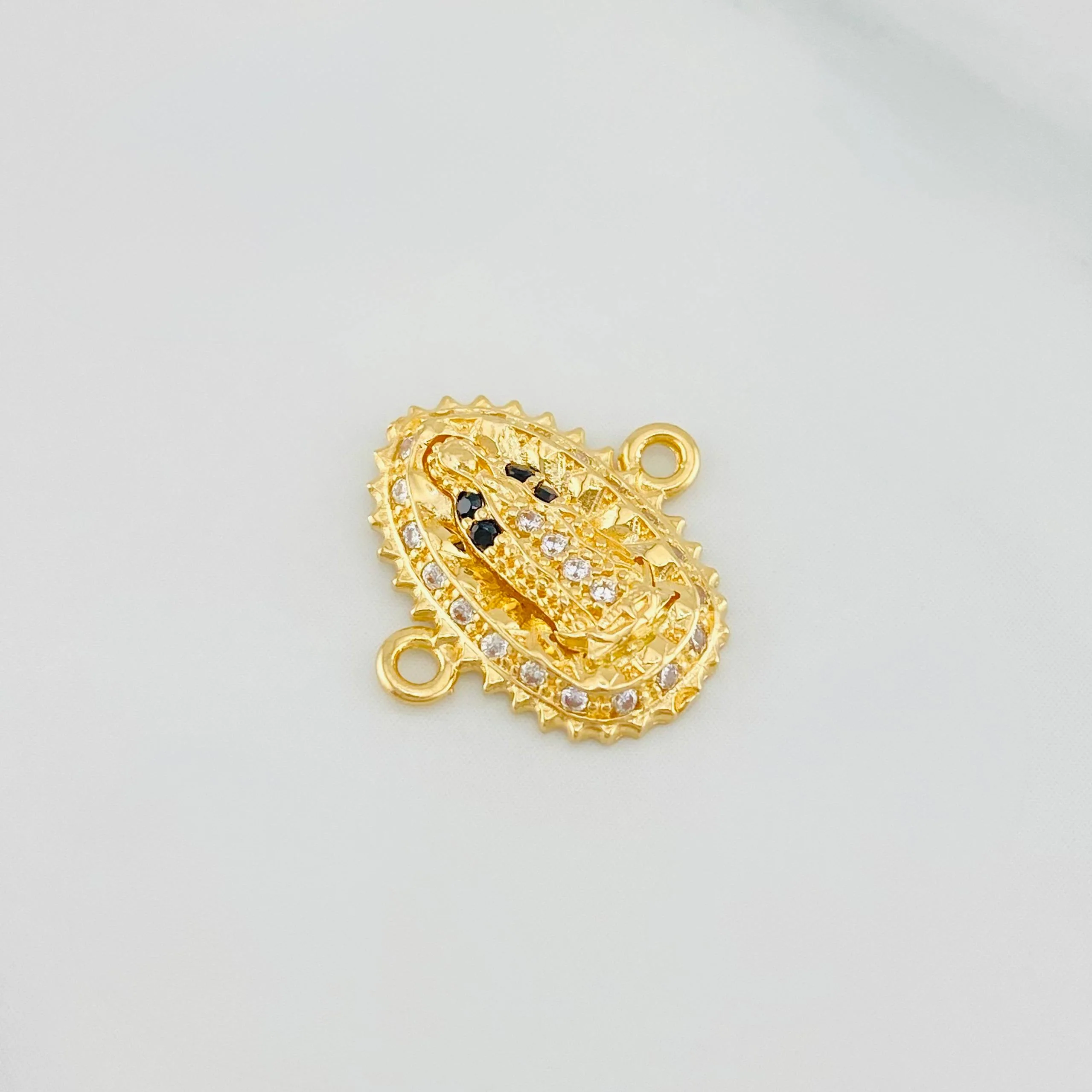 Herraje Virgen Guadalupe 1.35 g / 1/2 in Oro Amarillo 18K - Image 2