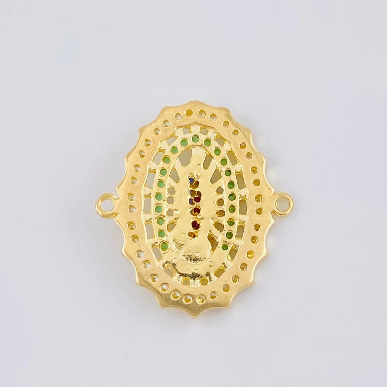Herraje Virgen Guadalupe 3.3 g / 3/4 in Oro Amarillo 18K - Image 3