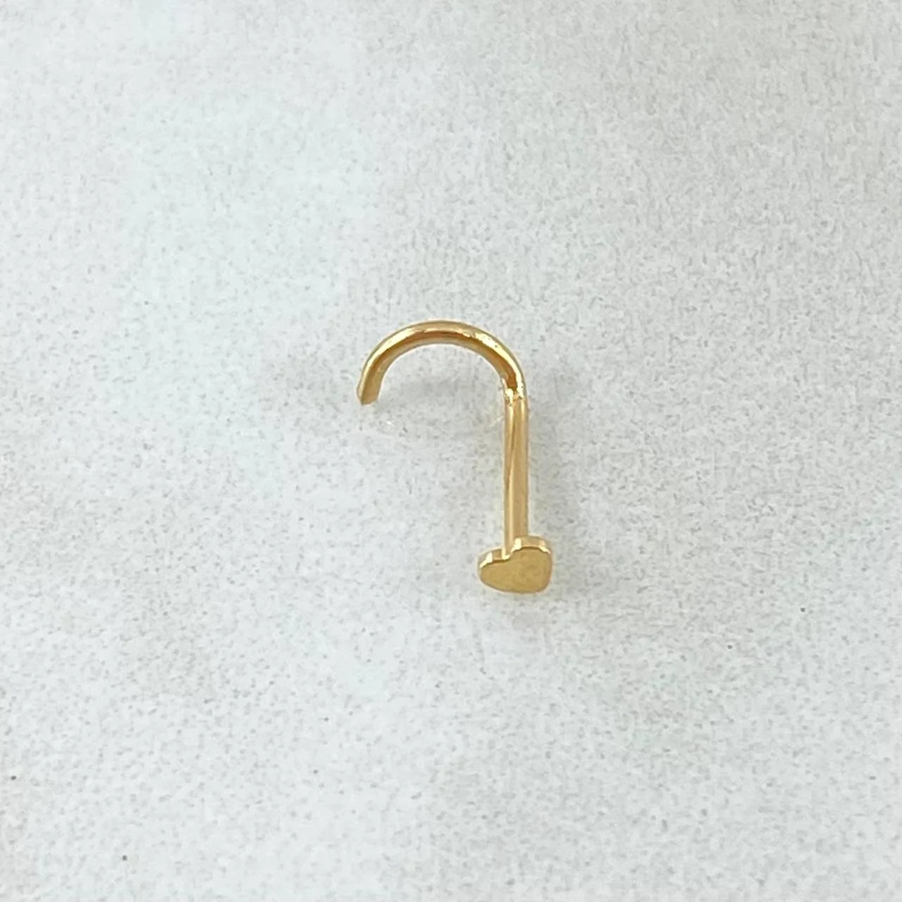 Piercing Chispa Corazón 0.1 g / 1/2 in Oro Amarillo 18K - Image 3