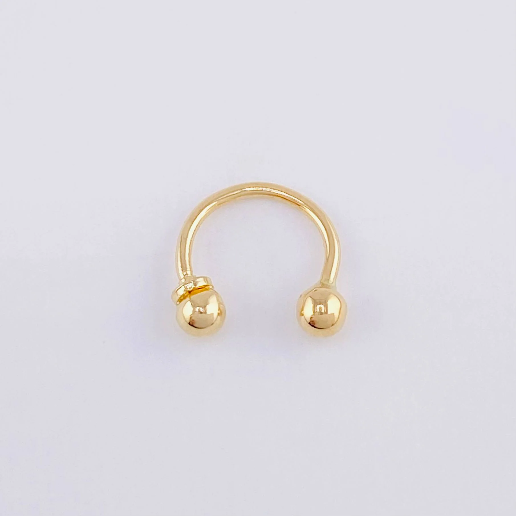 Piercing U 0.35g / 1/2 in Oro Amarillo 18K