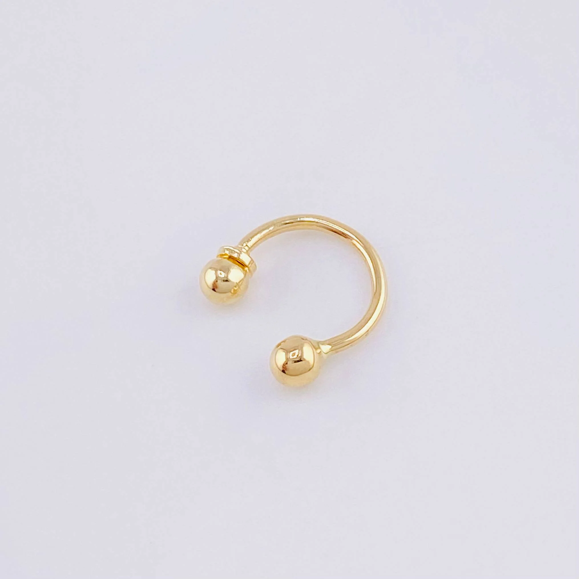 Piercing U 0.35g / 1/2 in Oro Amarillo 18K - Image 2