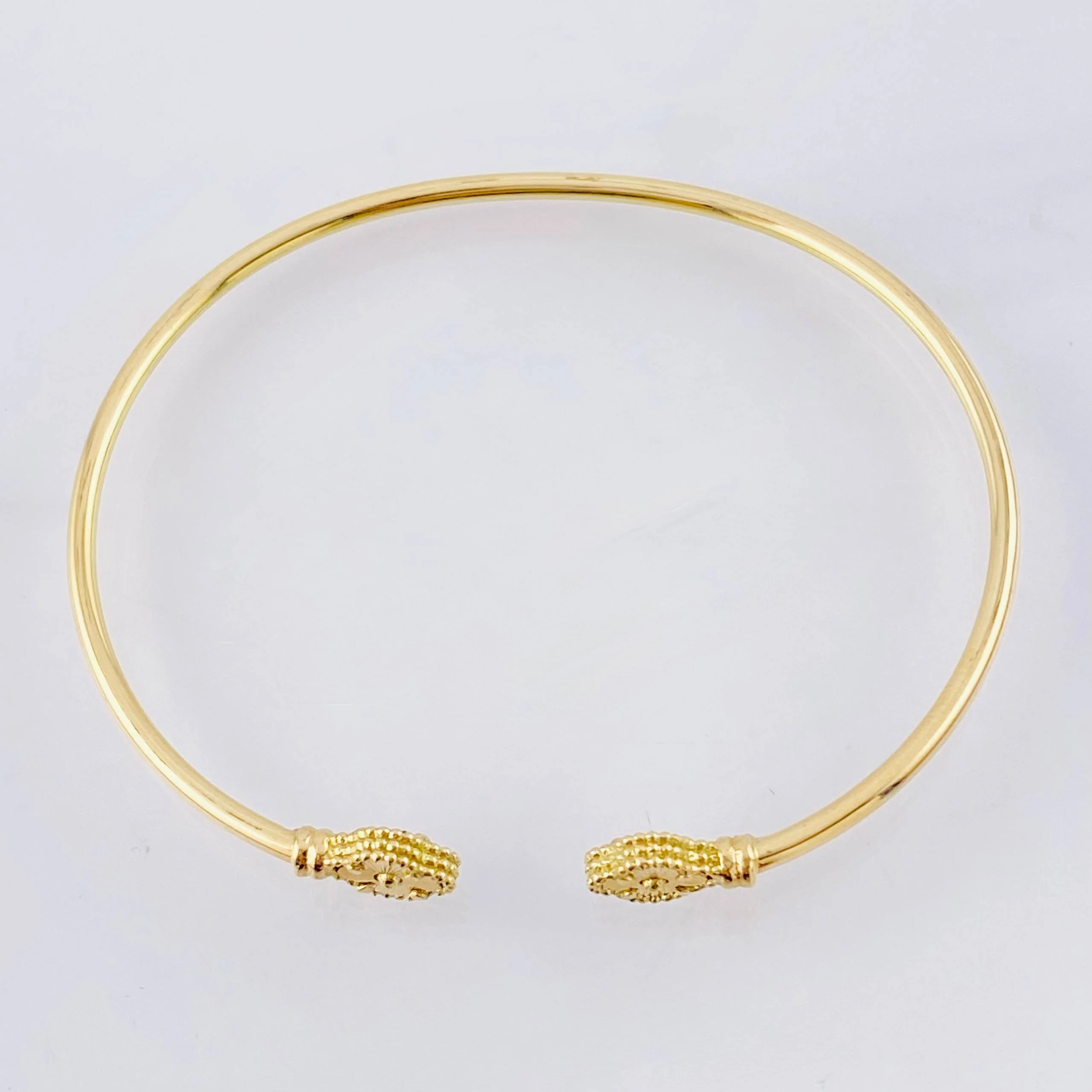 Pulso Aro Trebol Diamatando 3.75gr / 7 in / 1.8mm Oro Amarillo 18K * - Image 2