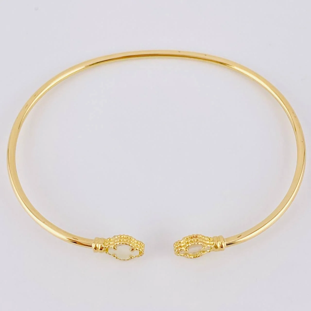 Pulso Aro trebol nacar 3.35g / 6 3/4 in / 1.8mm Oro Amarillo 18K - Image 2