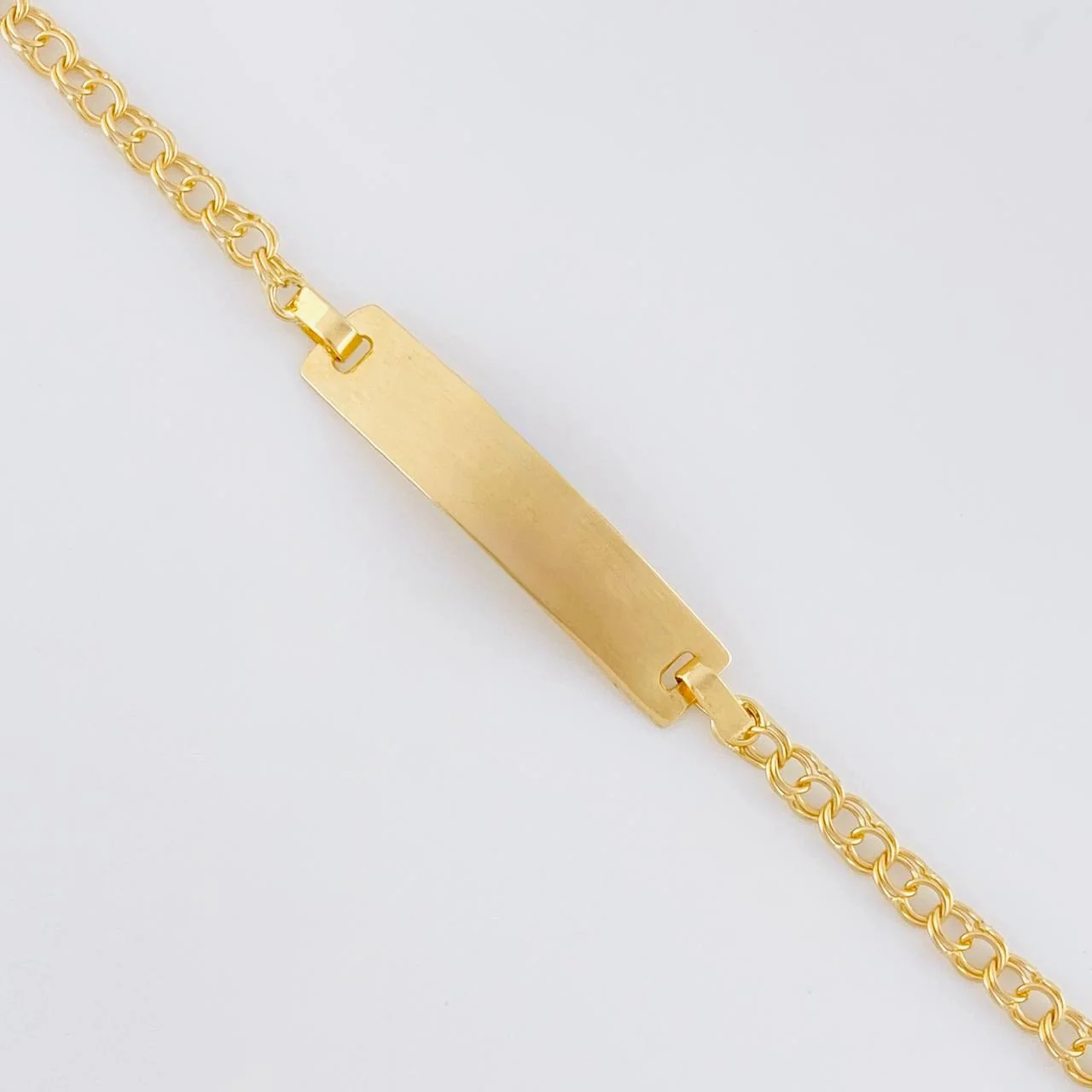 Pulso Bebé Roll-on placa rectangular 1.4g / 6 in / 2.2mm Oro Amarillo 18K - Image 2
