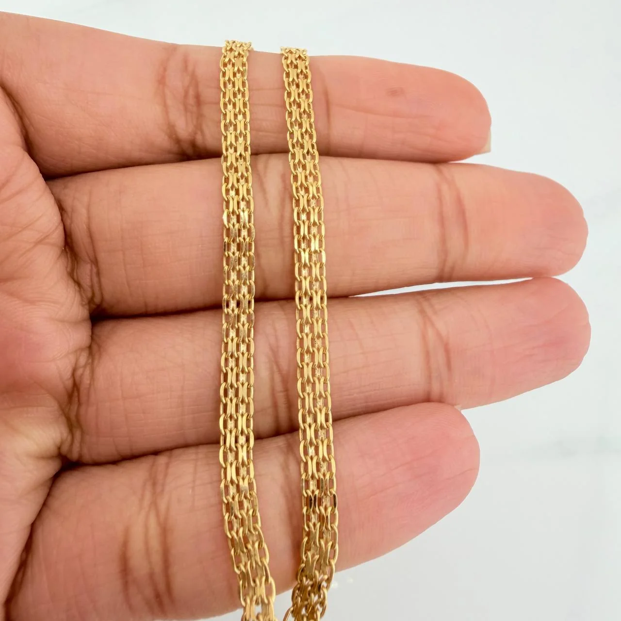 Pulso Chino 2.25 g / 7 1/2 in / 3 mm Oro Amarillo 18K - Image 4