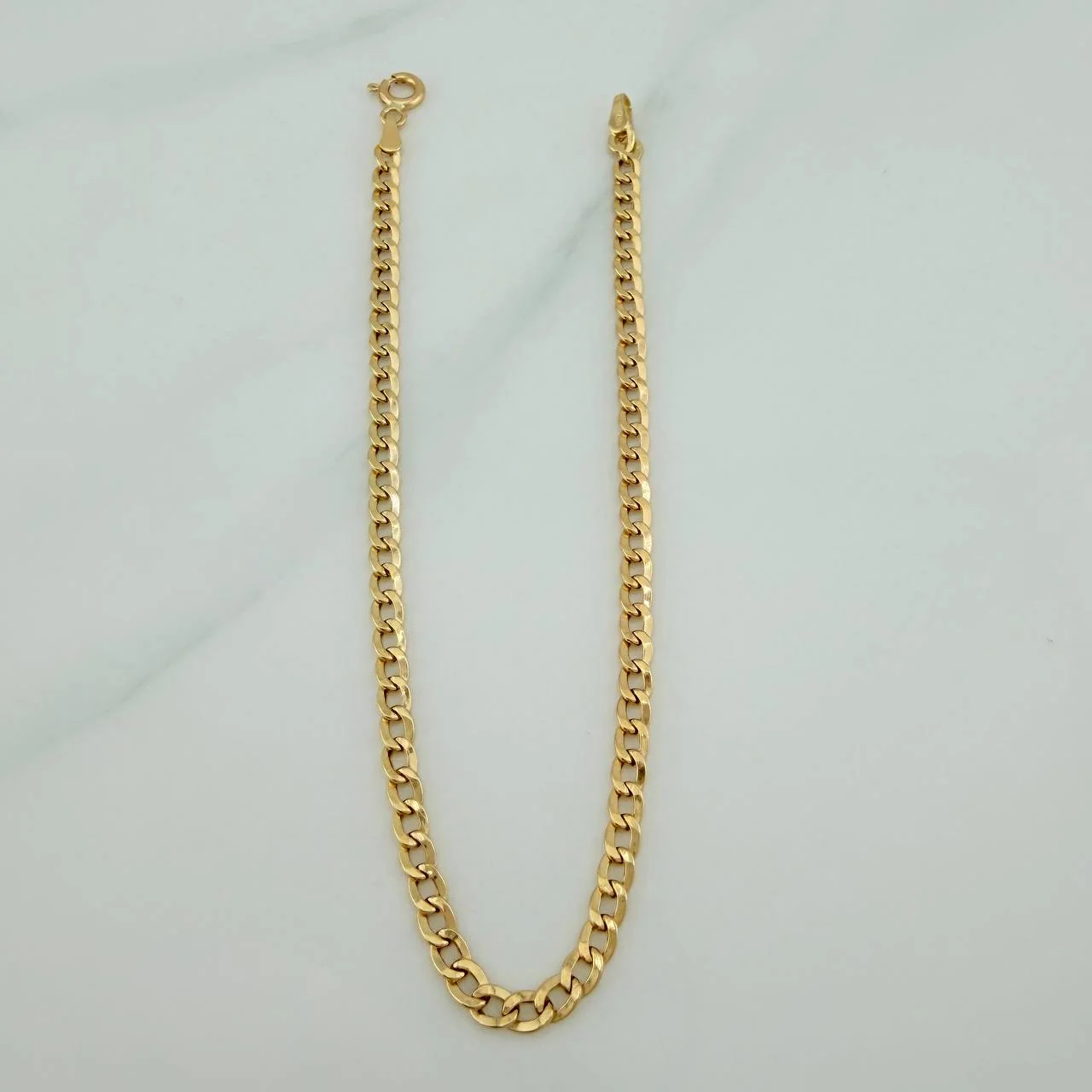 Pulso Cubano 1.75 g / 8 1/4 in / 3 mm Oro Amarillo 18K - Image 2