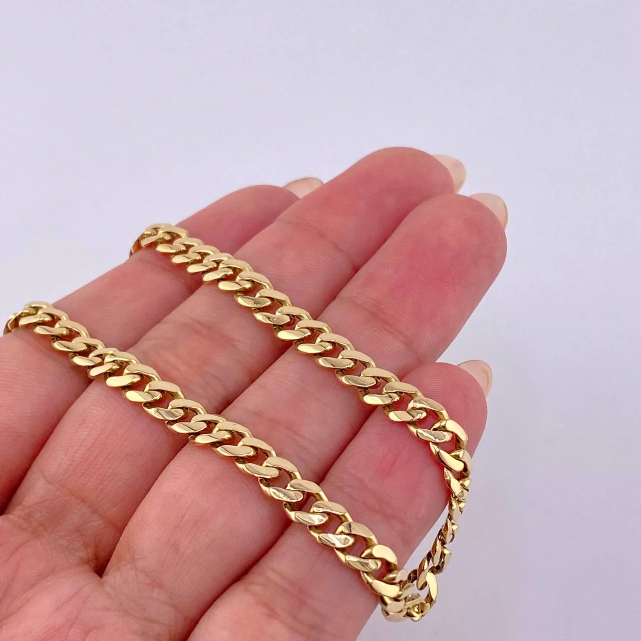 Pulso Cubano 11.3 g / 8 3/4 in / 6.9 mm Oro Amarillo 18K - Image 2