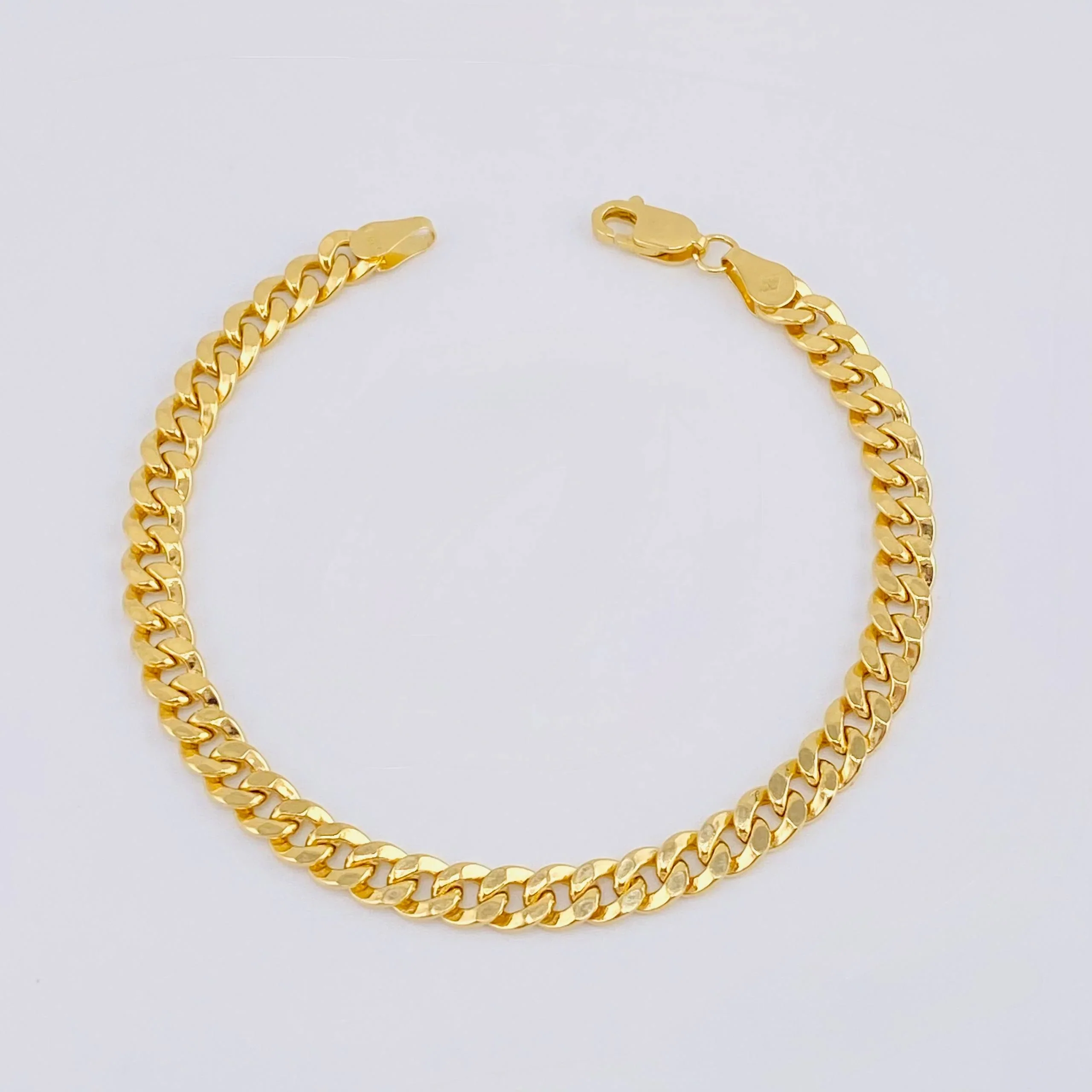 Pulso Cubano 5.35 g / 8 in / 5.15 mm Oro Amarillo 18K