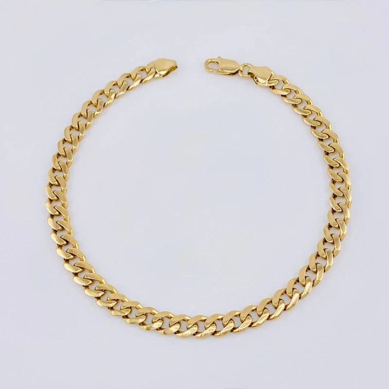 Pulso Cubano 6.7gr / 7 in / 5.15mm Oro Amarillo +1 18K *