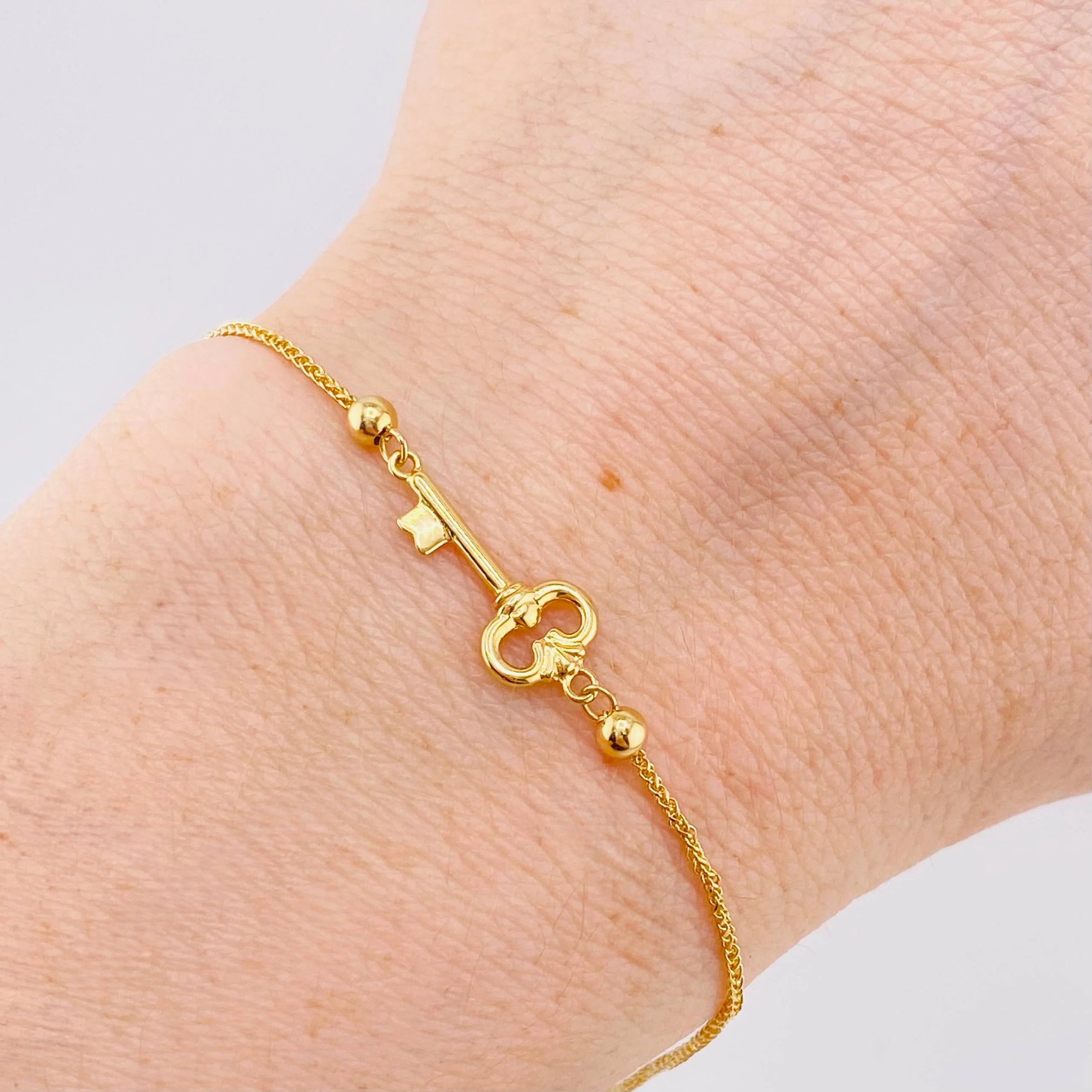 Pulso Franco Llave Gradual 2.35gr / 9 in / 3mm Oro Amarillo +4 18K - Image 4