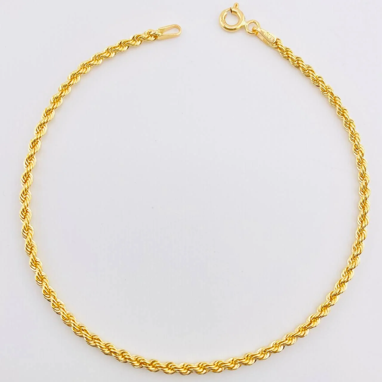 Pulso Lazo 1.25g / 7 1/2 in / 2.1mm Oro Amarillo 18K