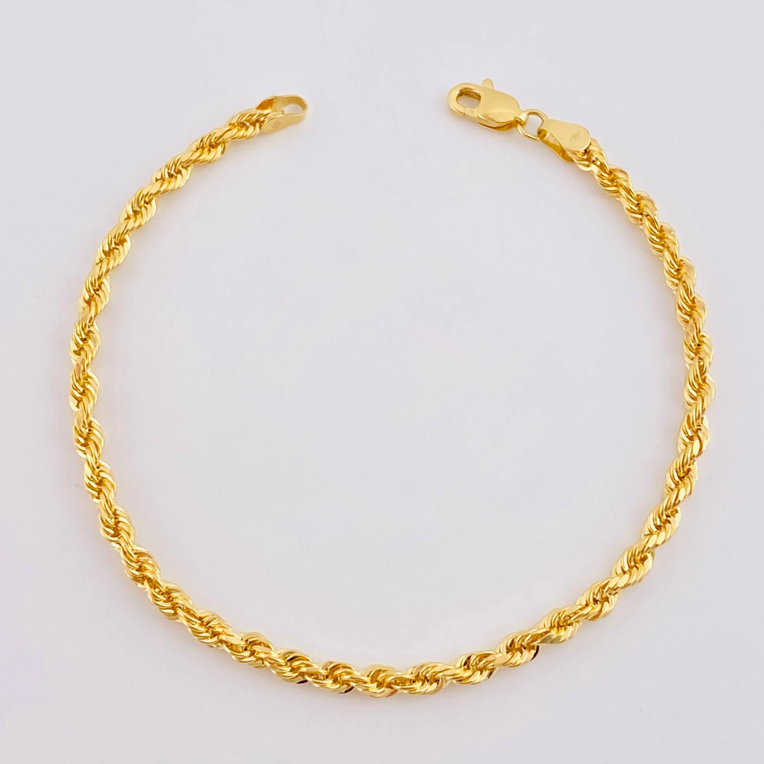 Pulso Lazo 2.85g / 7 3/4 in / 3.3mm Oro Amarillo 18K