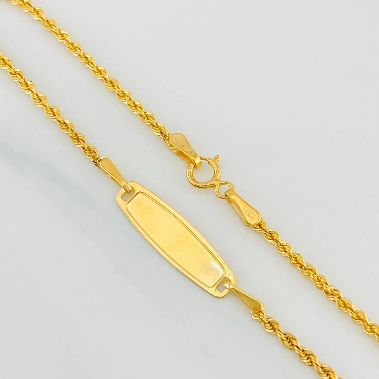Pulso Lazo Placa 1.1g / 7 in / 1.5mm Oro Amarillo 18K - Image 3