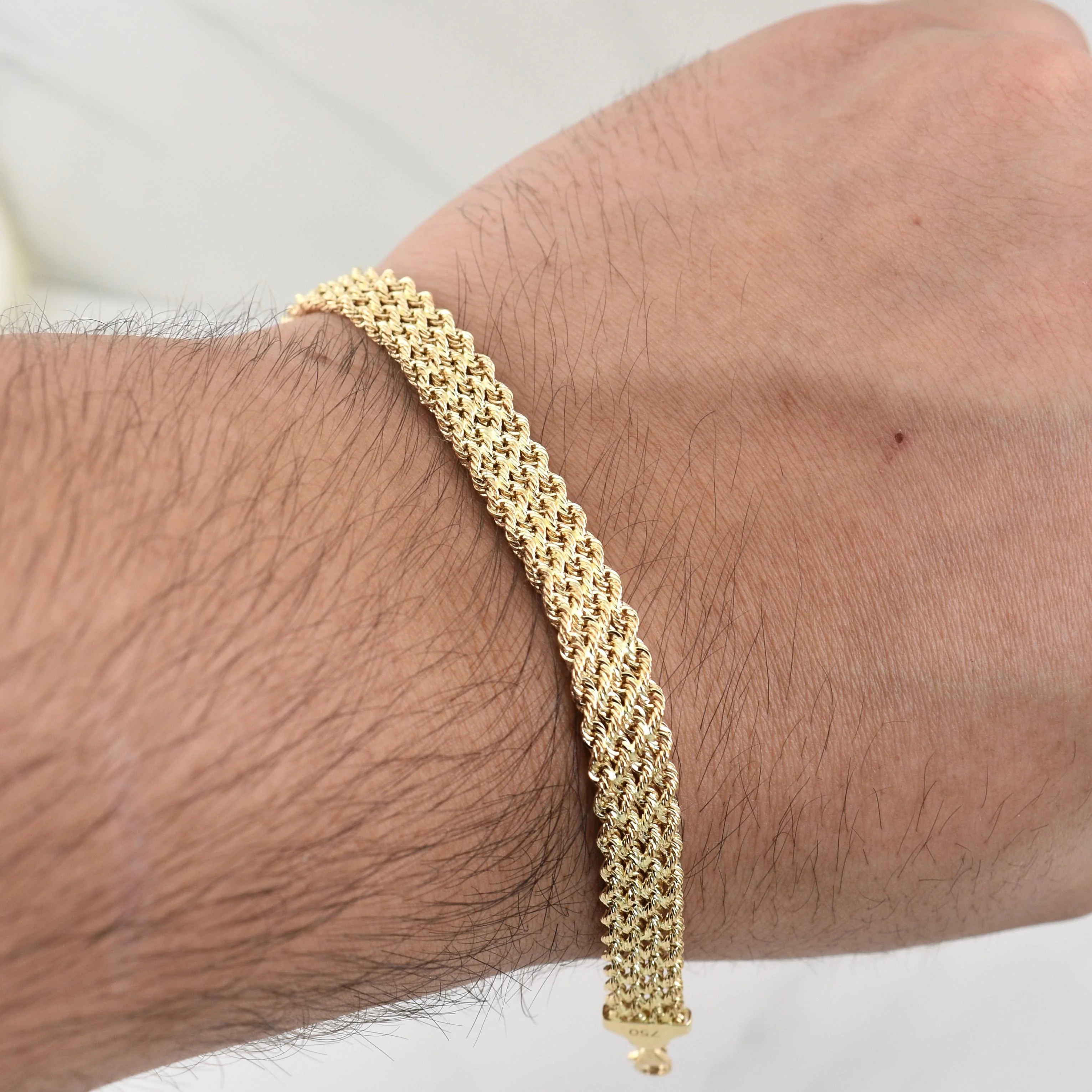 Pulso Lazo Secuencial 4.05 g / 7 in / 7.75 mm Oro Amarillo 18K - Image 4