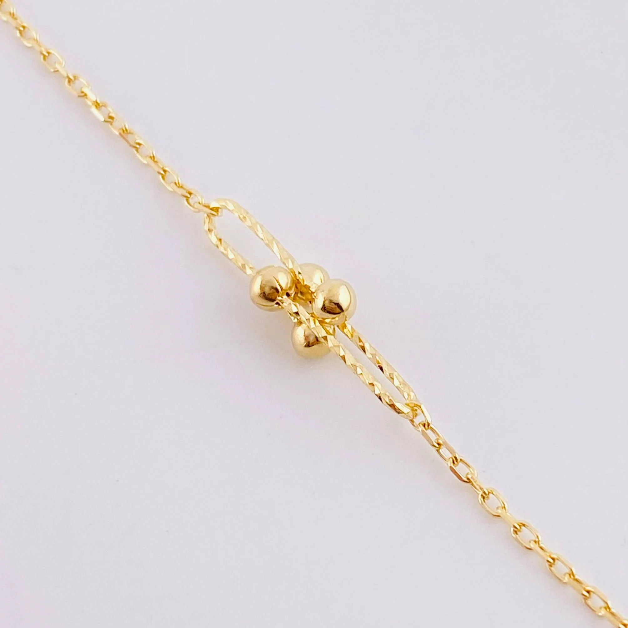 Pulso Modulable Aro Seguido Celula 2.2g / 8 1/4 in - 7 1/4 in / 1.3mm Oro Amarillo 18K - Image 2