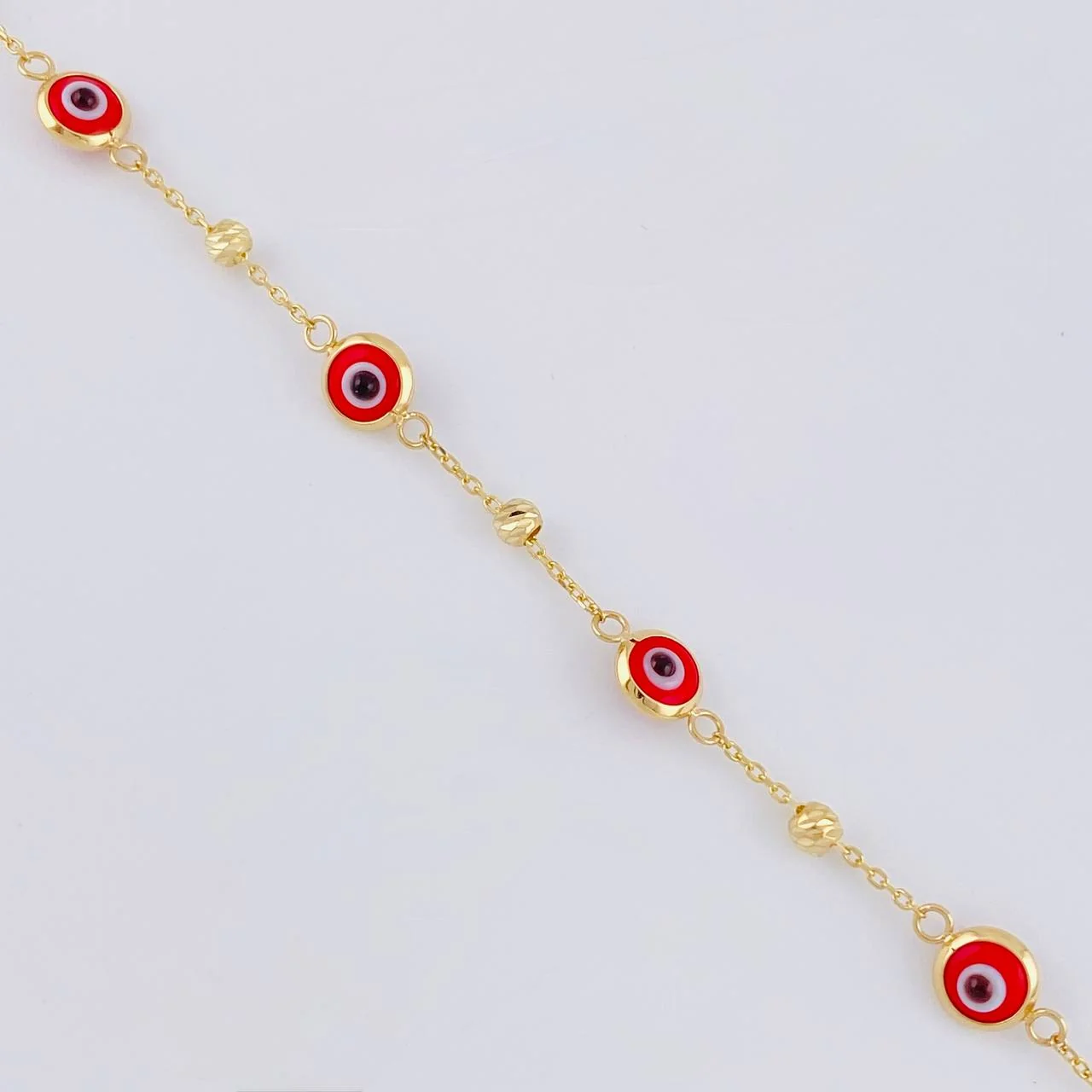 Pulso Modulable Ojo Turco 1.85 g / 7 1/2 in - 7 in / 2.5 mm Oro Amarillo 18K - Image 2