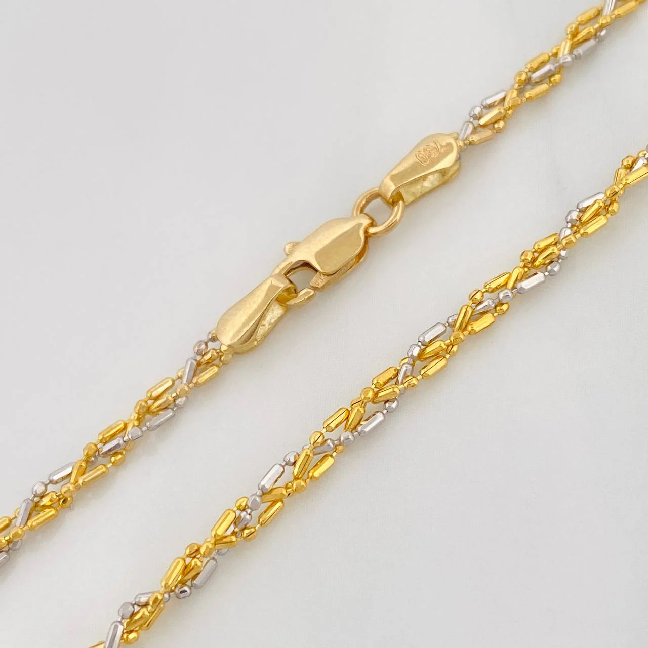 Pulso Morse 2.45g / 7 in / 2.24mm Dos Oros Amarillo Blanco 18K - Image 3