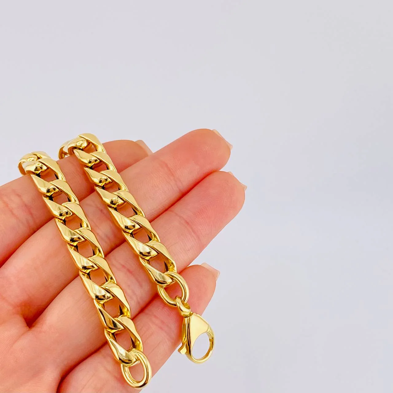 Pulso Panzer 9 g / 8 1/2 in / 8 mm Oro Amarillo 18K - Image 4