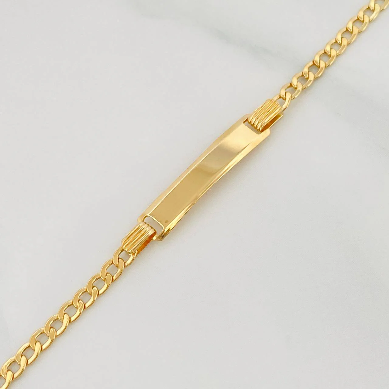 Pulso Placa Rectangular 1.7 g / 6 1/4 in / 1.26 mm Oro Amarillo 18K - Image 3