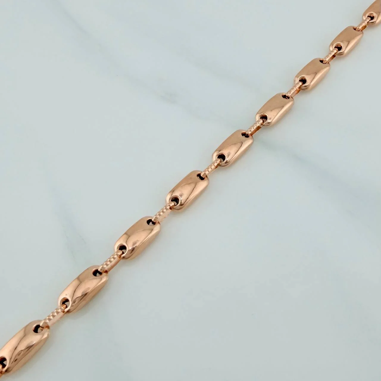 Pulso Rustico Barril 5.4gr / 8 1/4 in / 4.35mm Oro Rosa 18K $ - Image 3