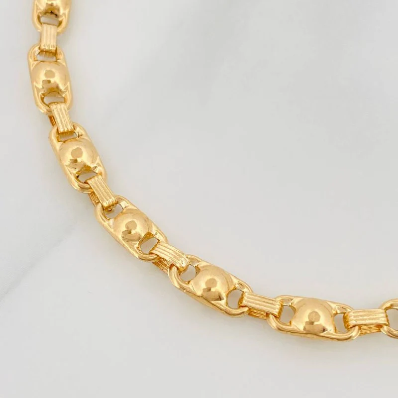 Pulso Rustico Burbuja 4.7 g / 7 1/2 in / 4.3 mm Oro Amarillo 18K - Image 3