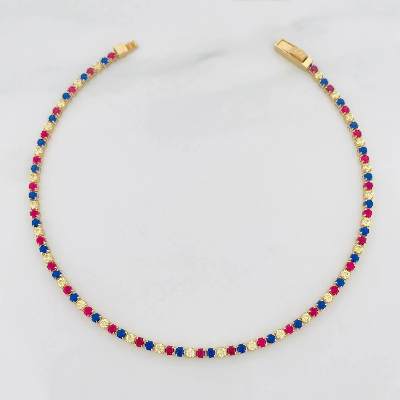 Pulso Tennis 2.45 g / 7 1/2 in / 1.72 mm Oro Amarillo 18K