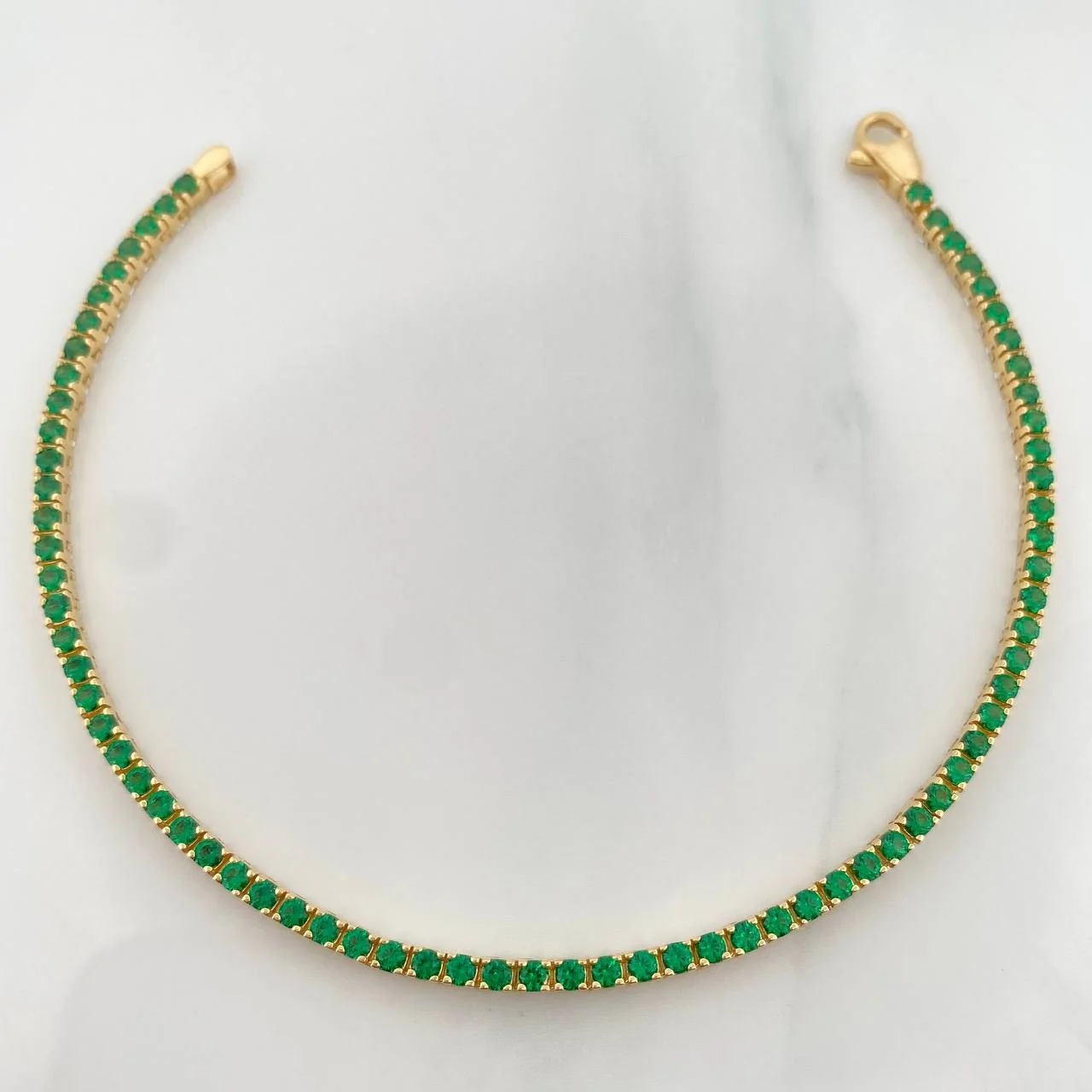 Pulso Tennis 7gr / 7 in / 2.5mm Oro Amarillo +4 18K %